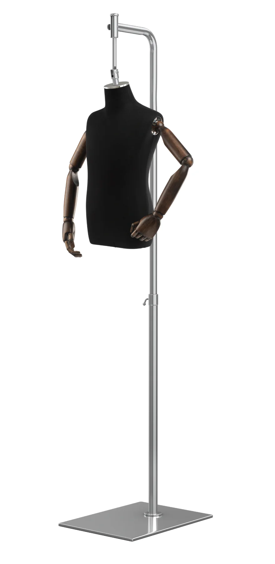 Child Display Dress Form on Metal Hanging Base (Head & Arms Version) - Image 11