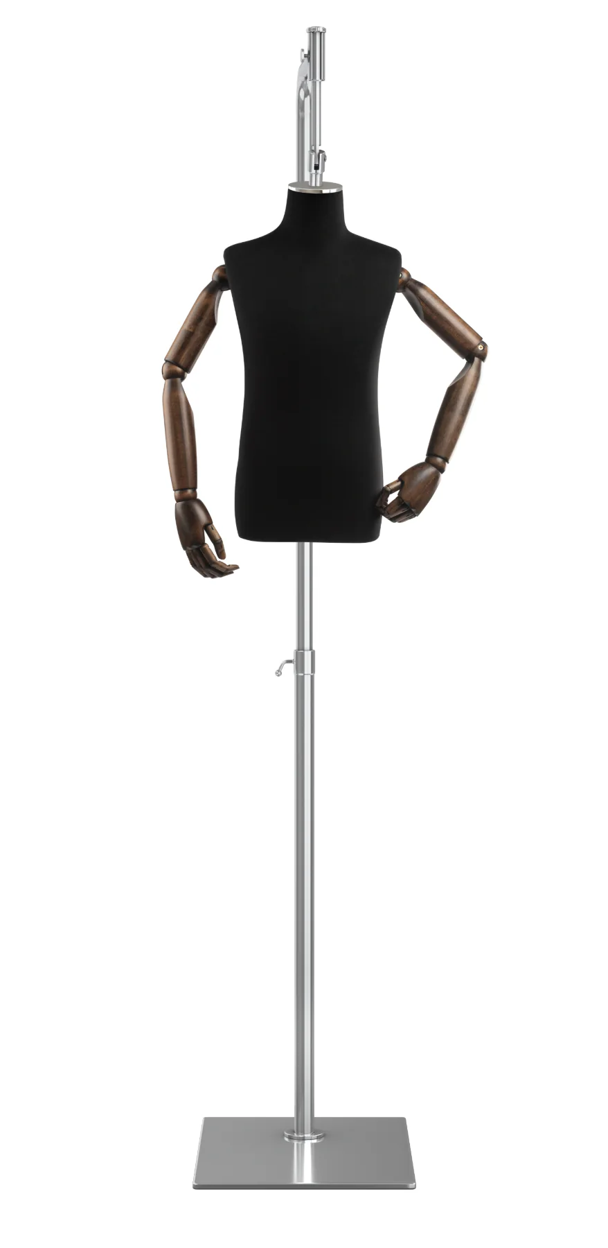 Child Display Dress Form on Metal Hanging Base (Head & Arms Version) - Image 12
