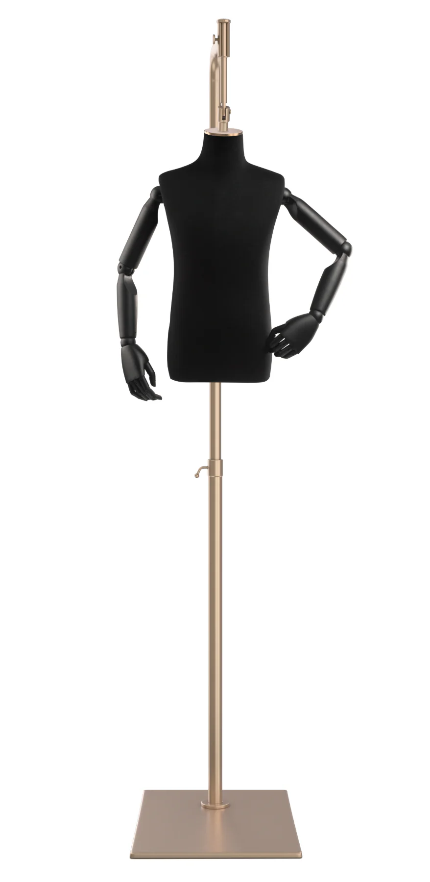 Child Display Dress Form on Metal Hanging Base (Head & Arms Version) - Image 18