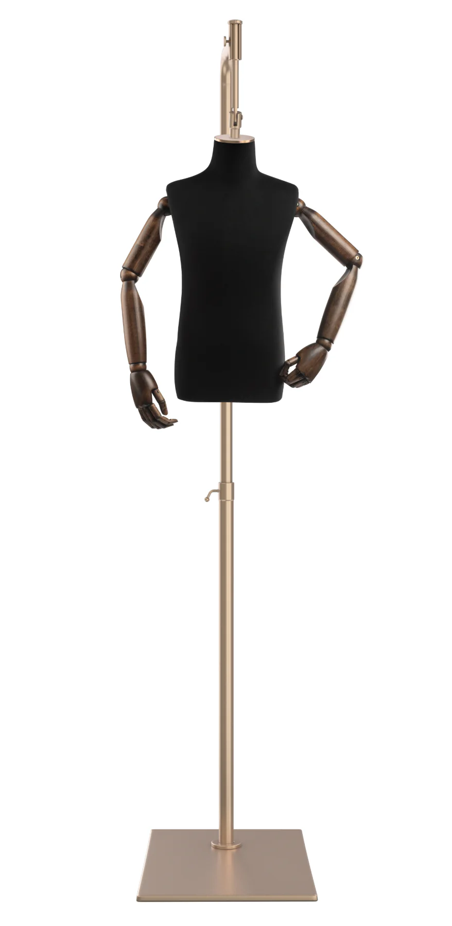 Child Display Dress Form on Metal Hanging Base (Head & Arms Version) - Image 21