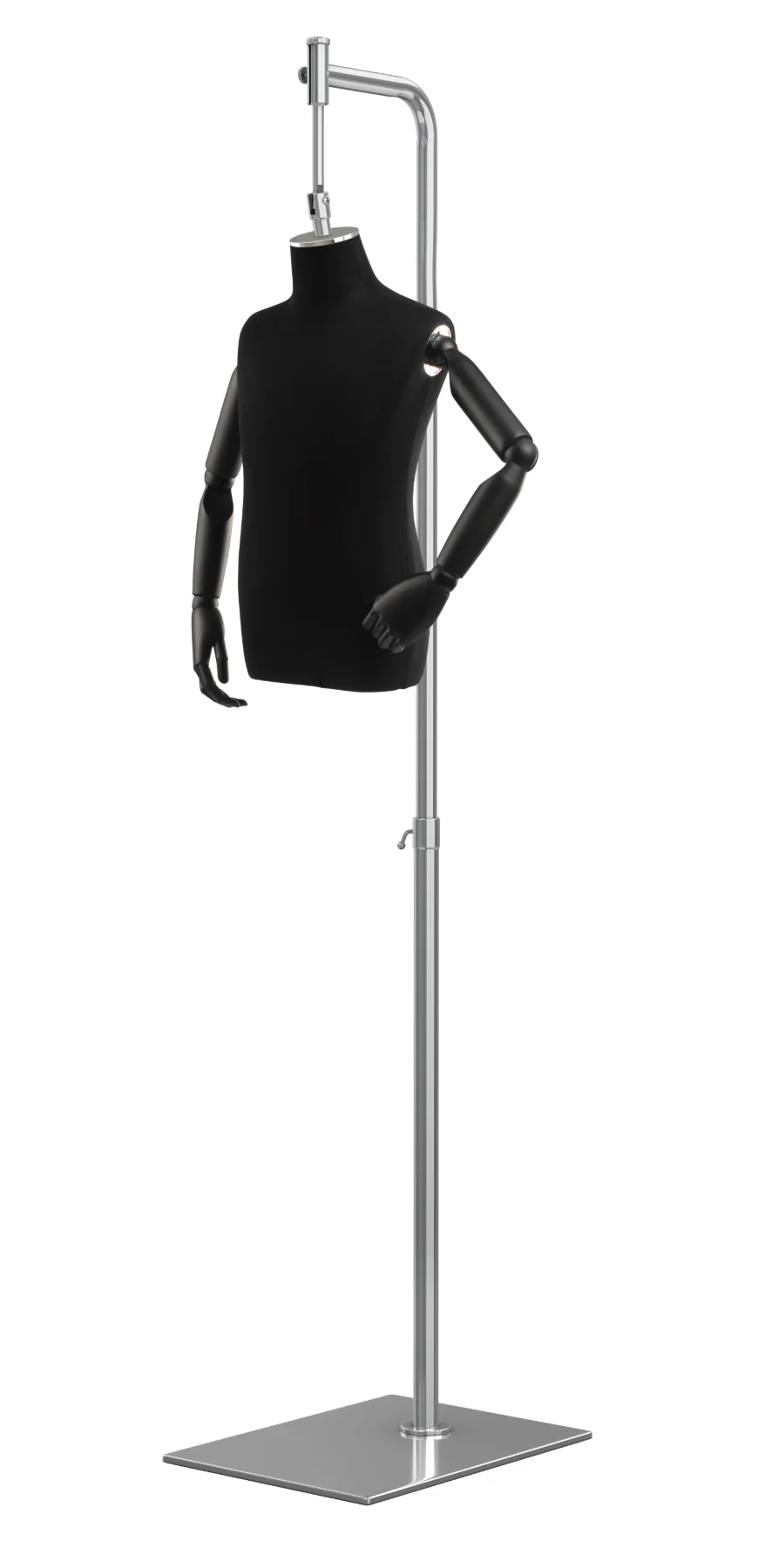 Child Display Dress Form on Metal Hanging Base (Head & Arms Version) - Image 8