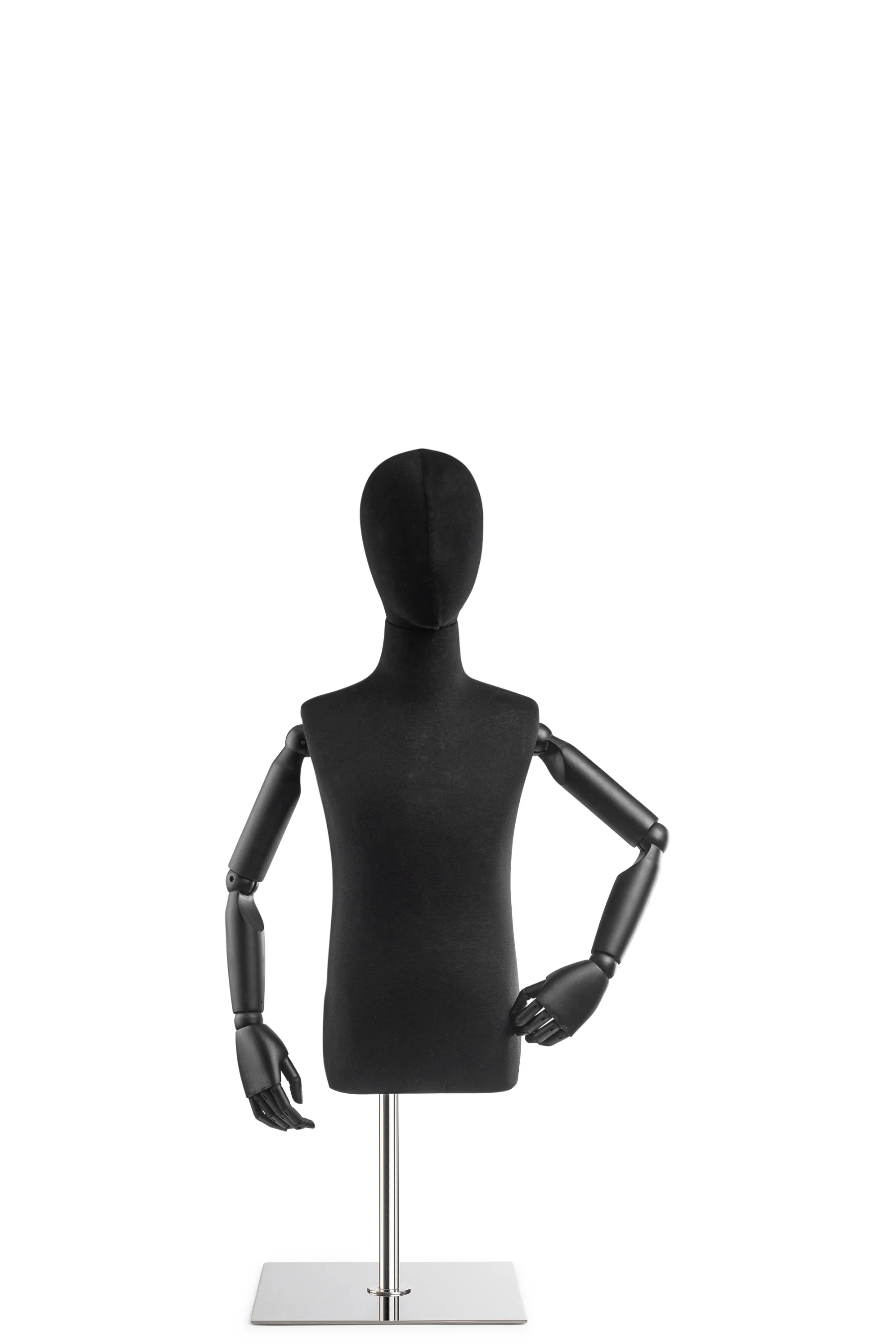 Child Display Dress Form on Metal Tabletop Base (Head & Arms Version) - Image 10