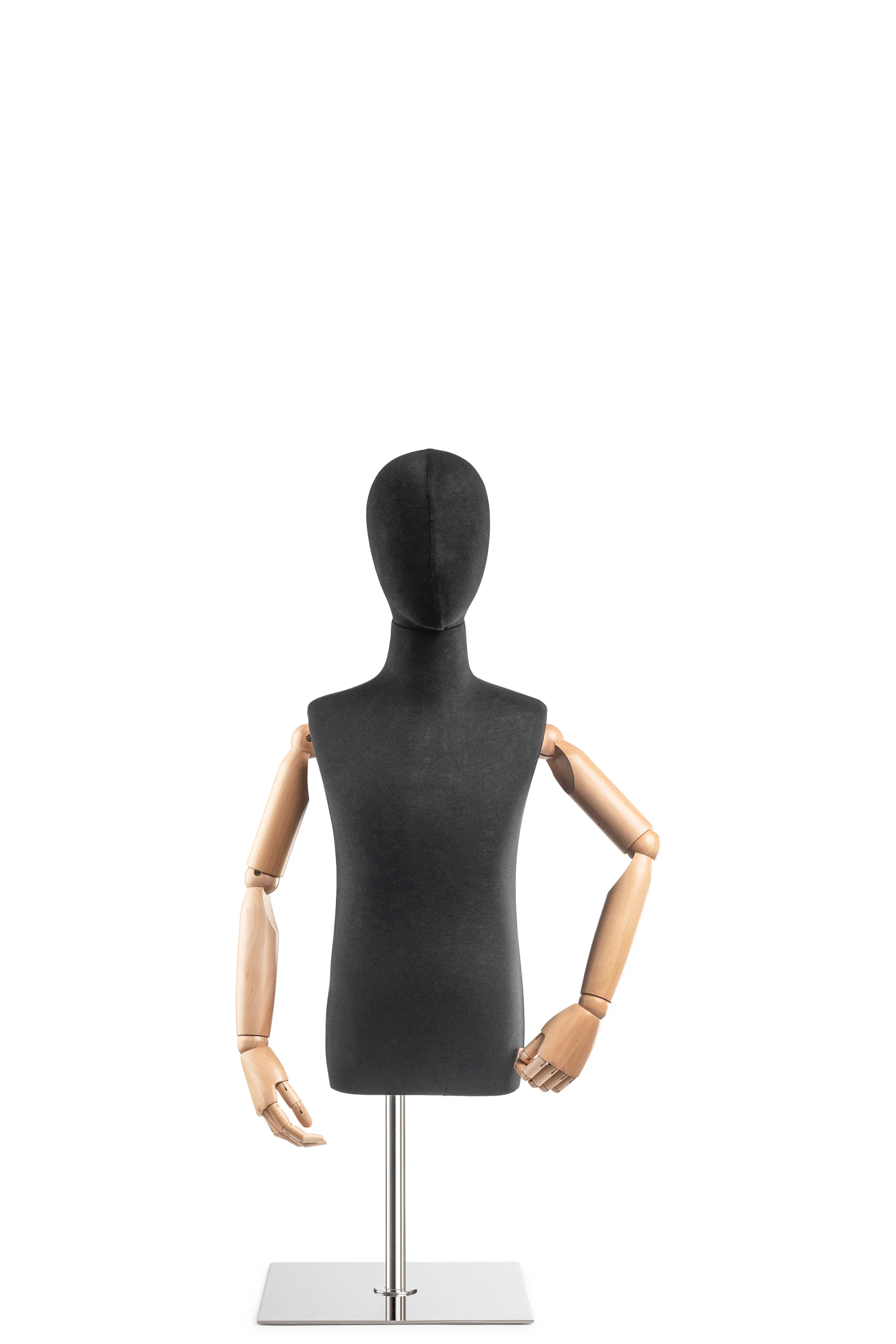 Child Display Dress Form on Metal Tabletop Base (Head & Arms Version) - Image 11