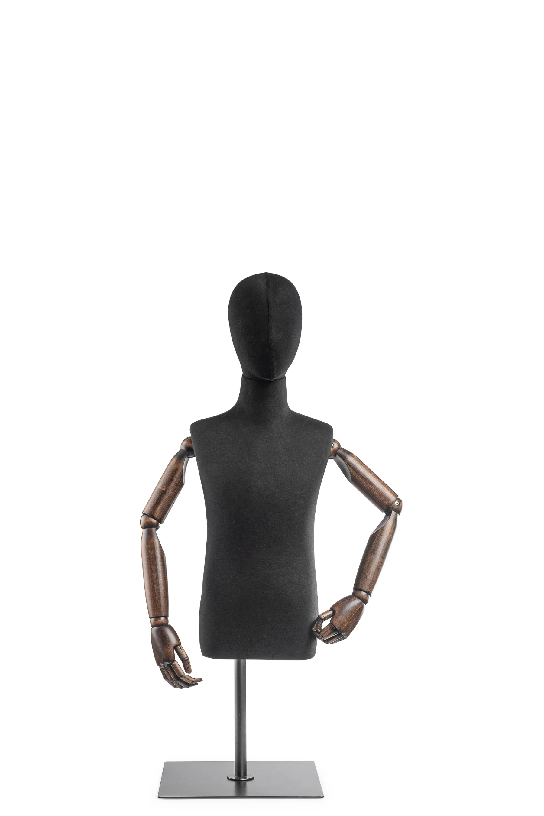Child Display Dress Form on Metal Tabletop Base (Head & Arms Version) - Image 13