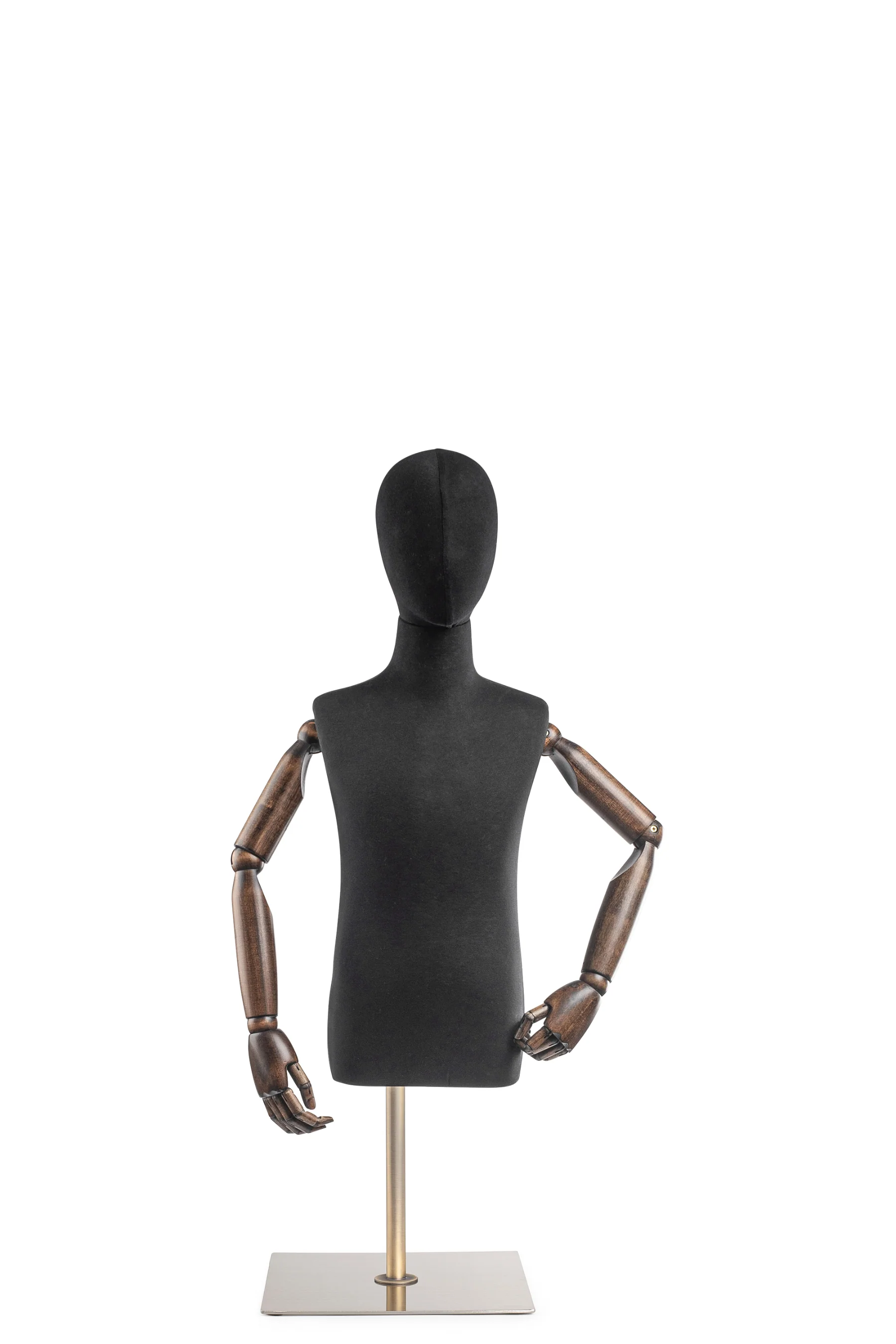 Child Display Dress Form on Metal Tabletop Base (Head & Arms Version) - Image 14