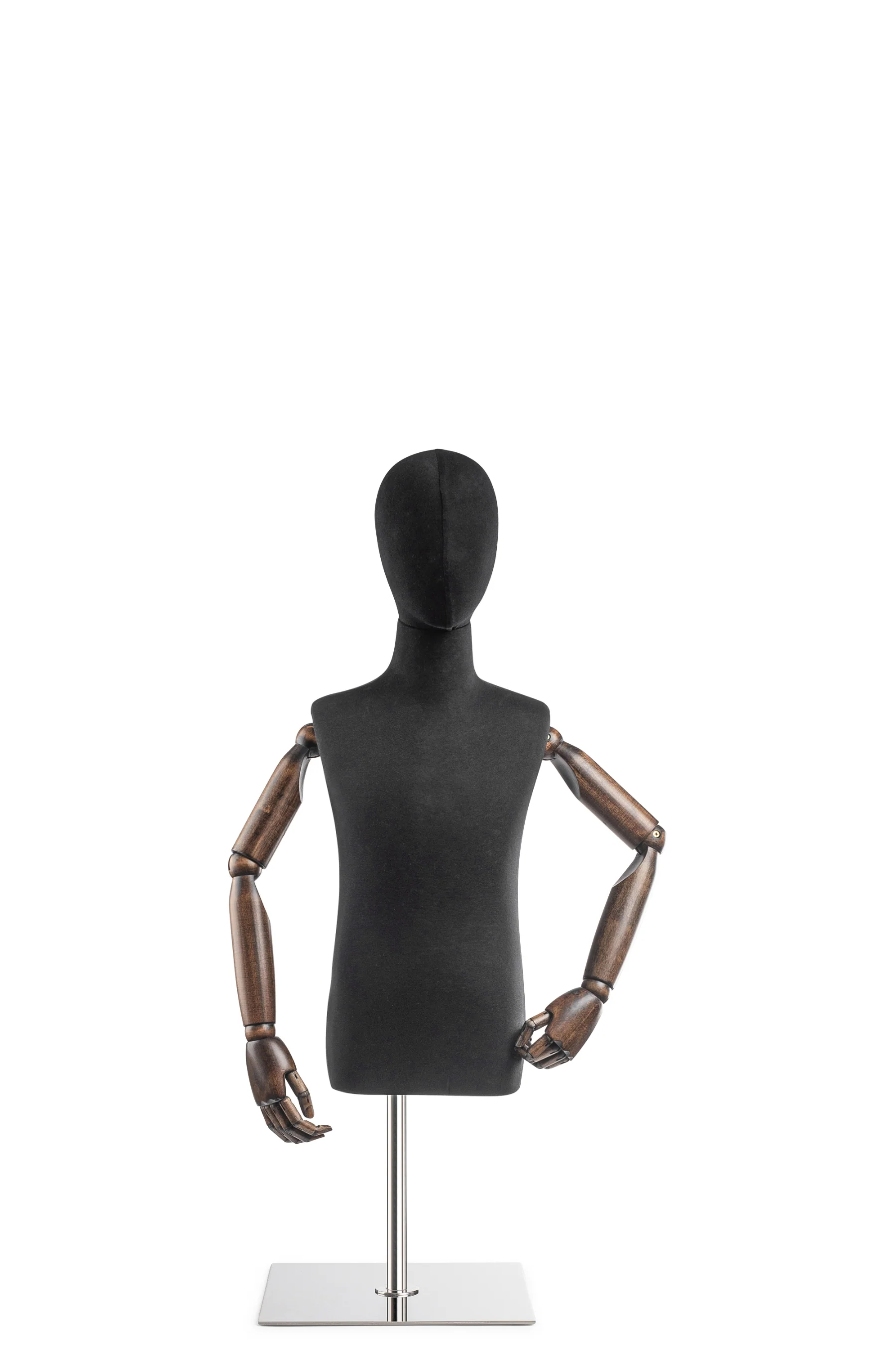 Child Display Dress Form on Metal Tabletop Base (Head & Arms Version) - Image 15