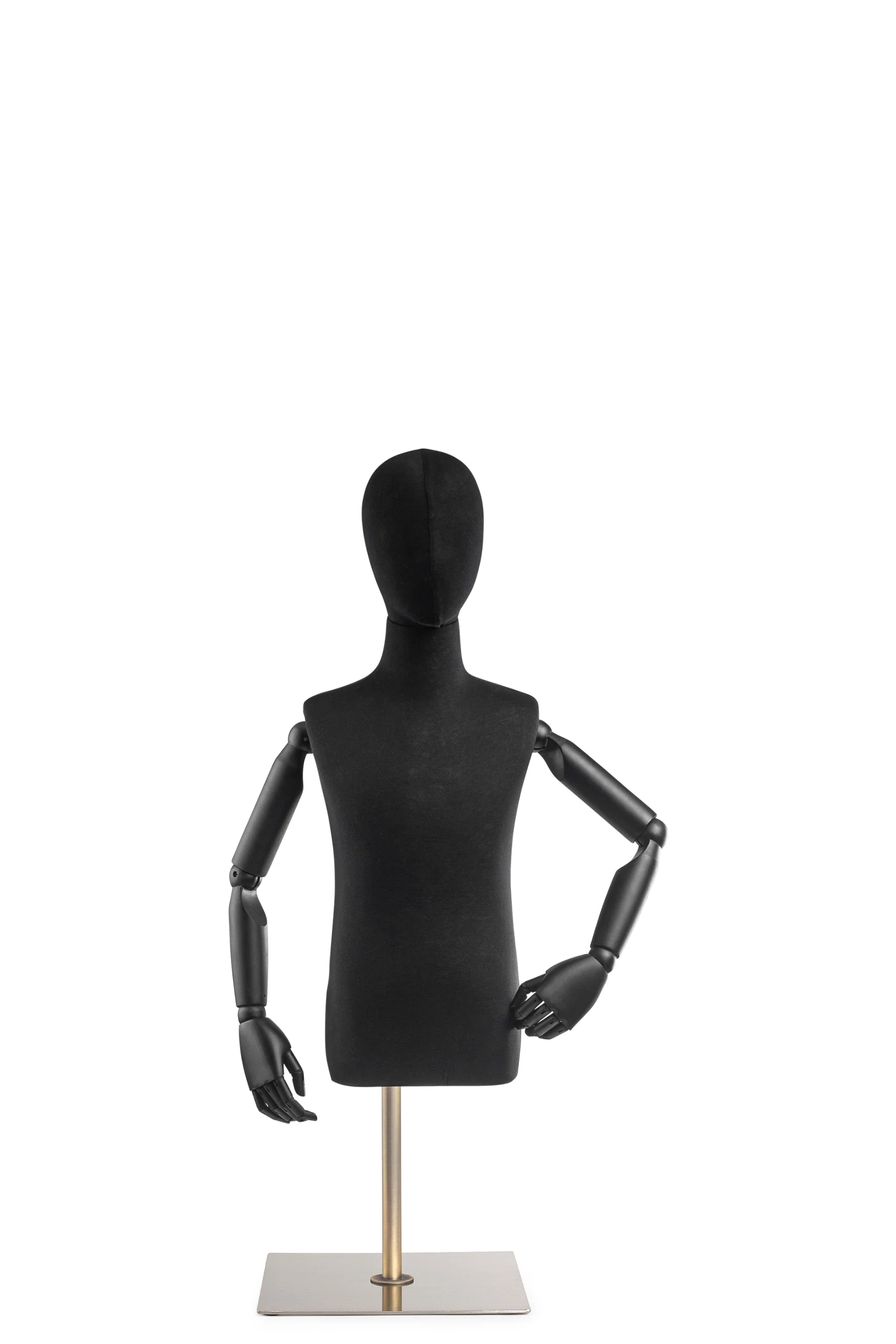 Child Display Dress Form on Metal Tabletop Base (Head & Arms Version) - Image 7