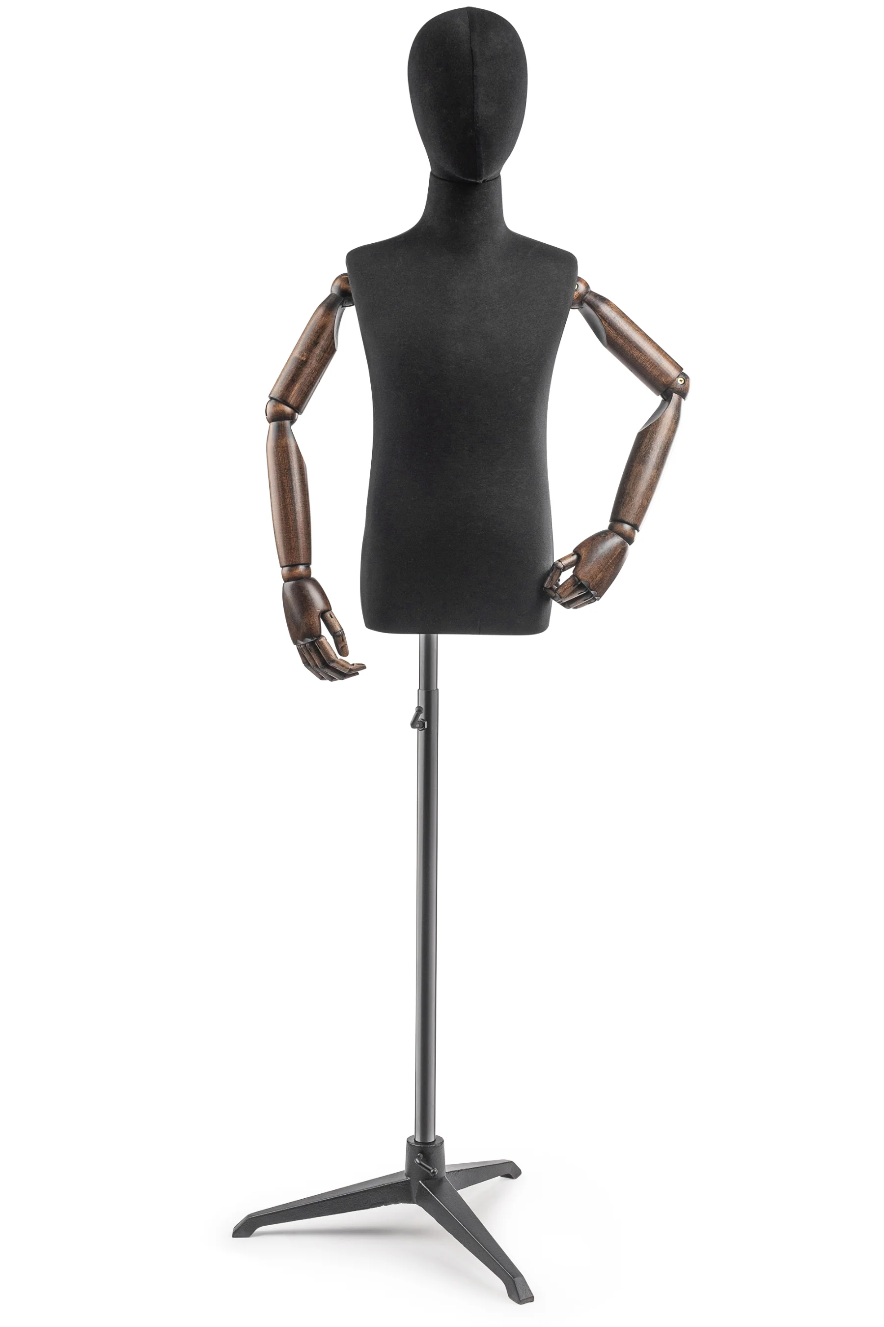 Child Display Dress Form on Metal Tripod Base (Head & Arms Version) - Image 13