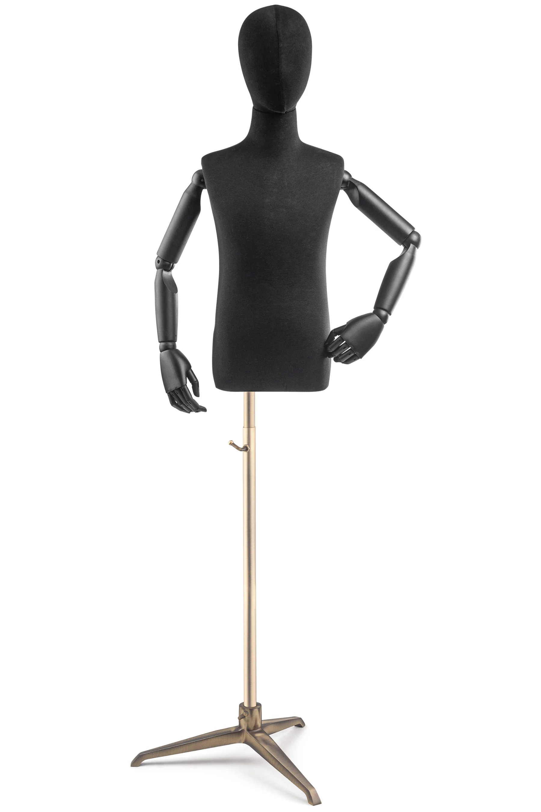 Child Display Dress Form on Metal Tripod Base (Head & Arms Version) - Image 8