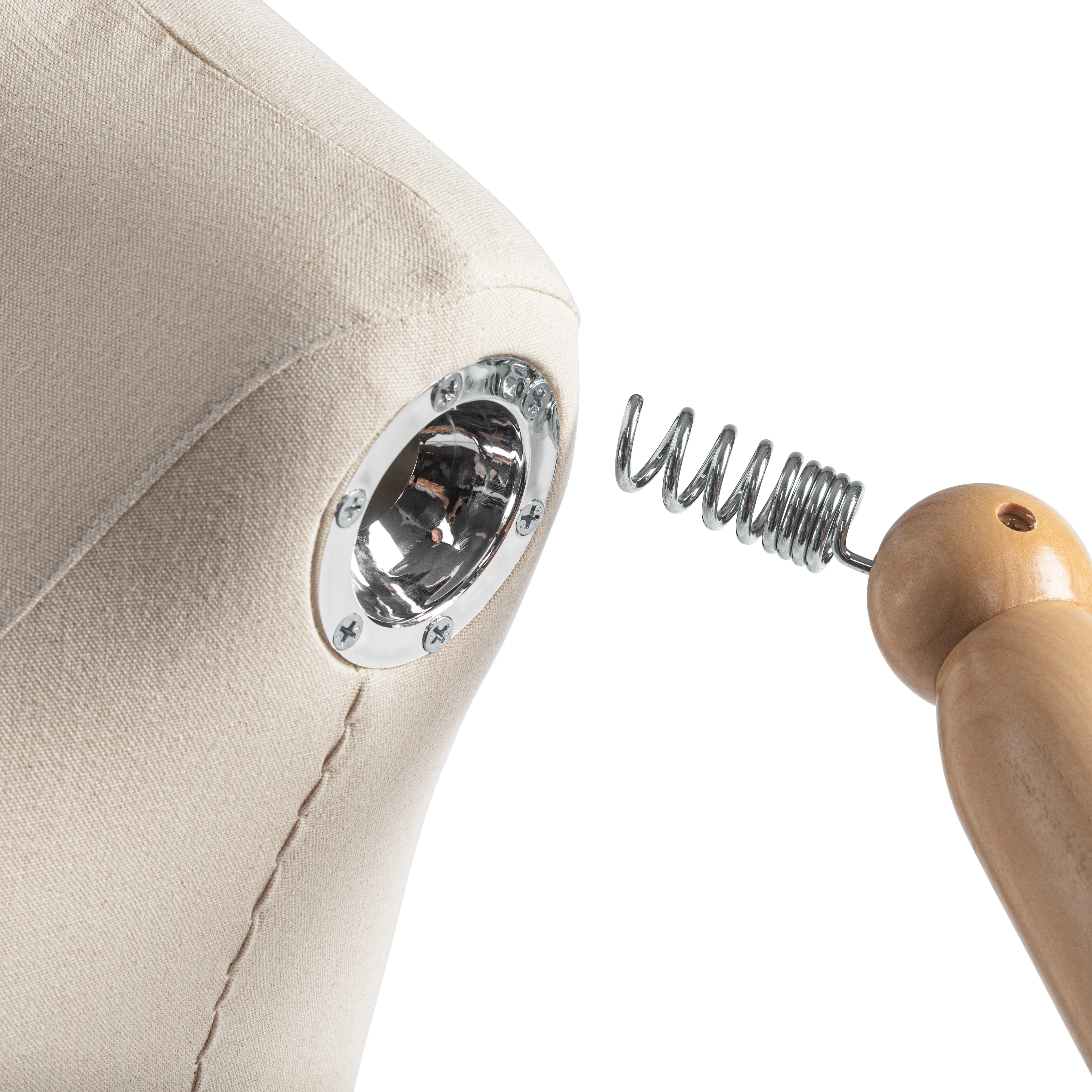 Child Display Dress Form on Metal Flat Base (Head & Arms Version) - Image 12