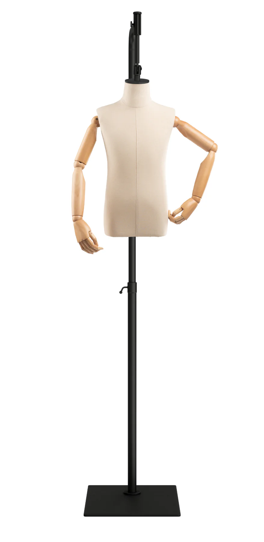 Child Display Dress Form on Metal Hanging Base (Head & Arms Version) - Image 10