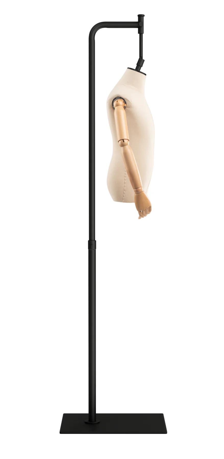 Child Display Dress Form on Metal Hanging Base (Head & Arms Version) - Image 12