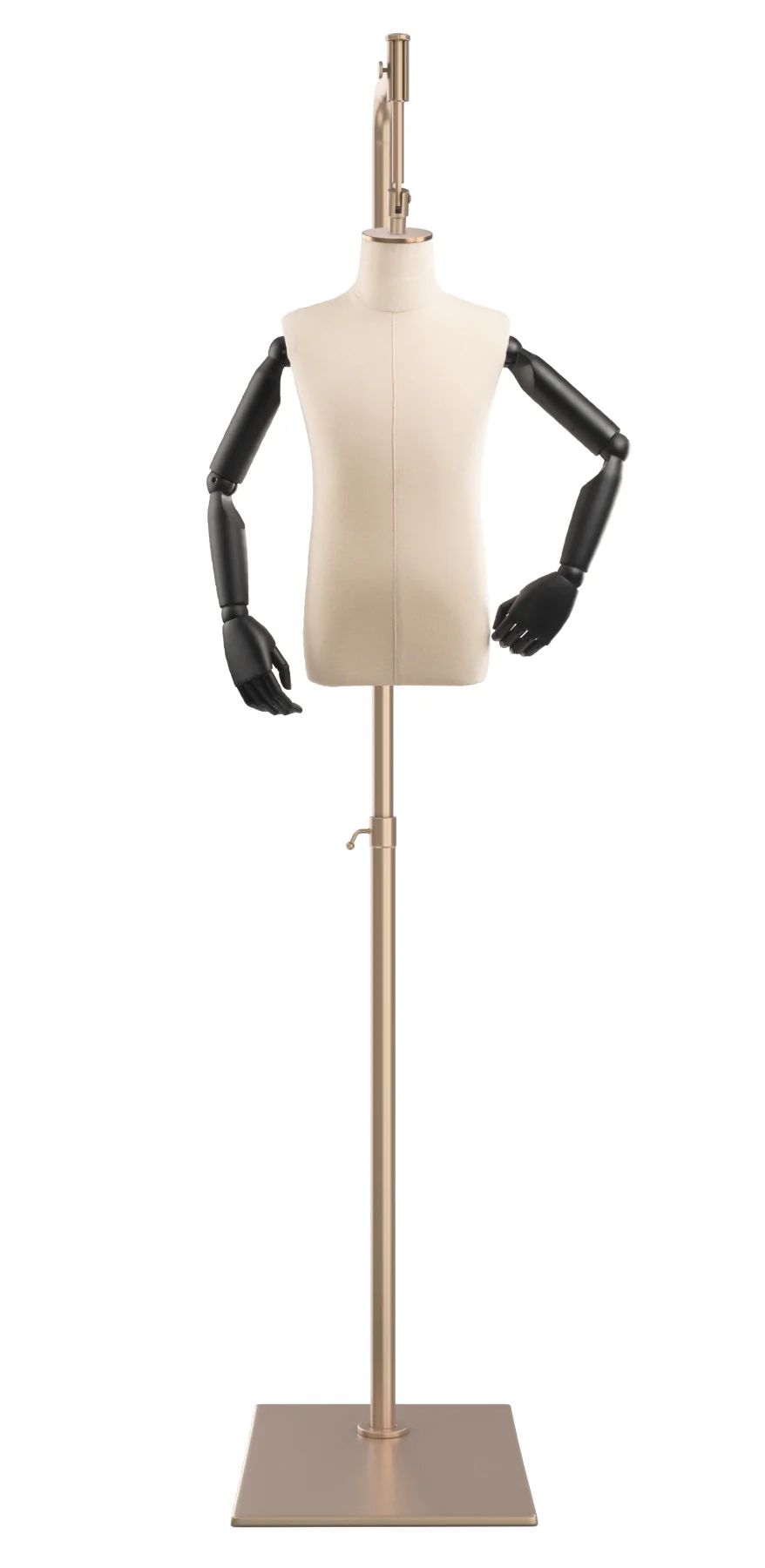 Child Display Dress Form on Metal Hanging Base (Head & Arms Version) - Image 13