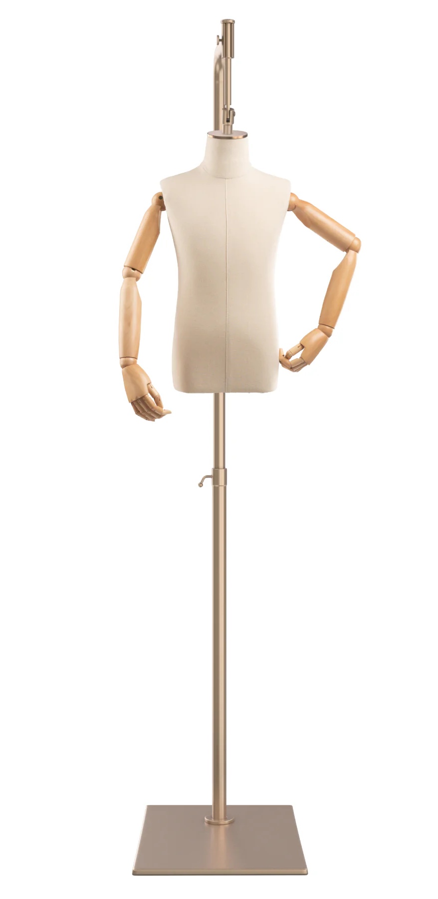 Child Display Dress Form on Metal Hanging Base (Head & Arms Version) - Image 19