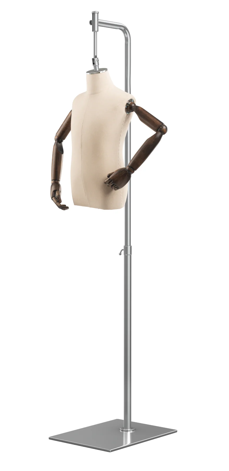 Child Display Dress Form on Metal Hanging Base (Head & Arms Version) - Image 29