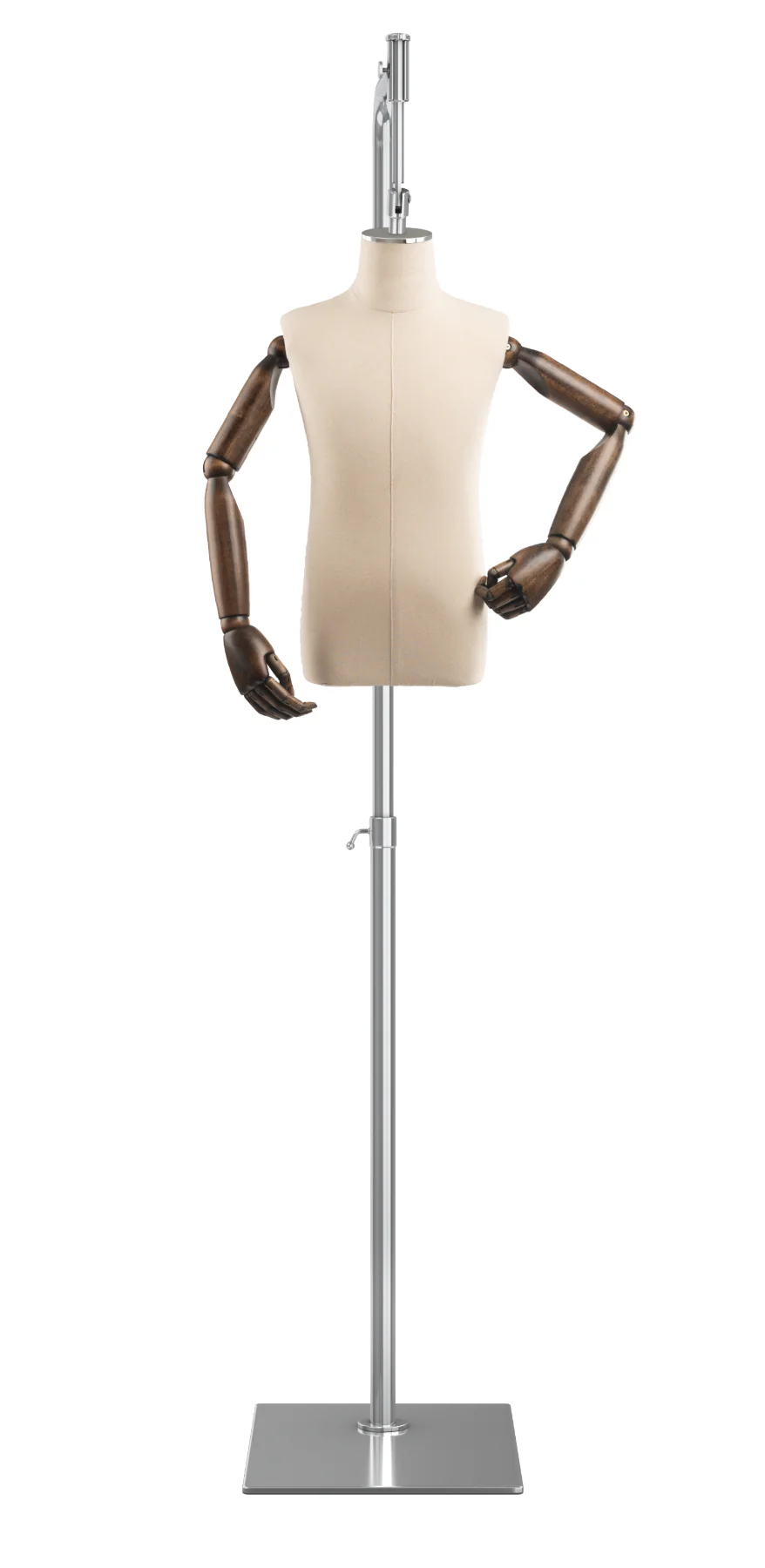 Child Display Dress Form on Metal Hanging Base (Head & Arms Version) - Image 30