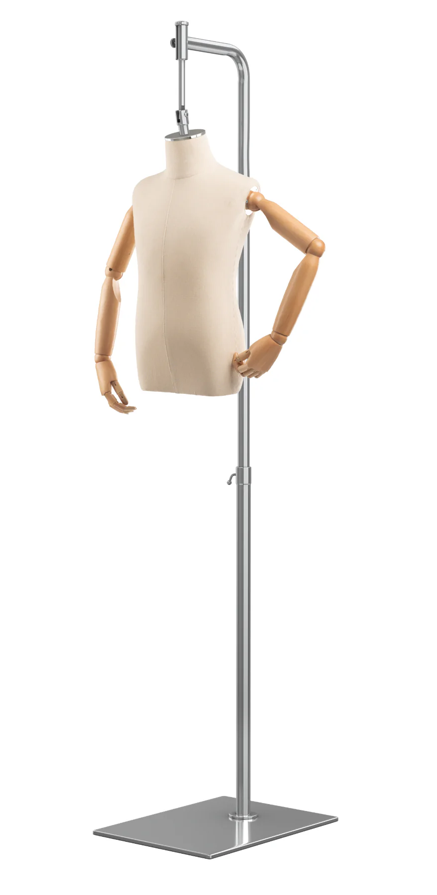 Child Display Dress Form on Metal Hanging Base (Head & Arms Version) - Image 32