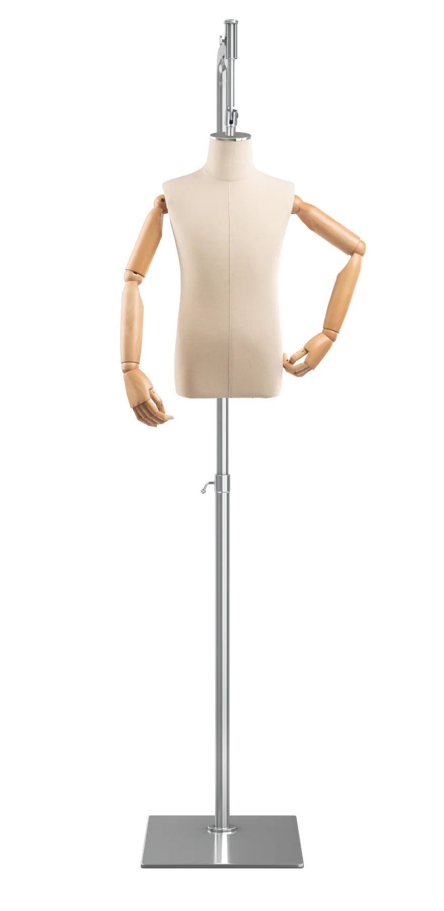 Child Display Dress Form on Metal Hanging Base (Head & Arms Version) - Image 33