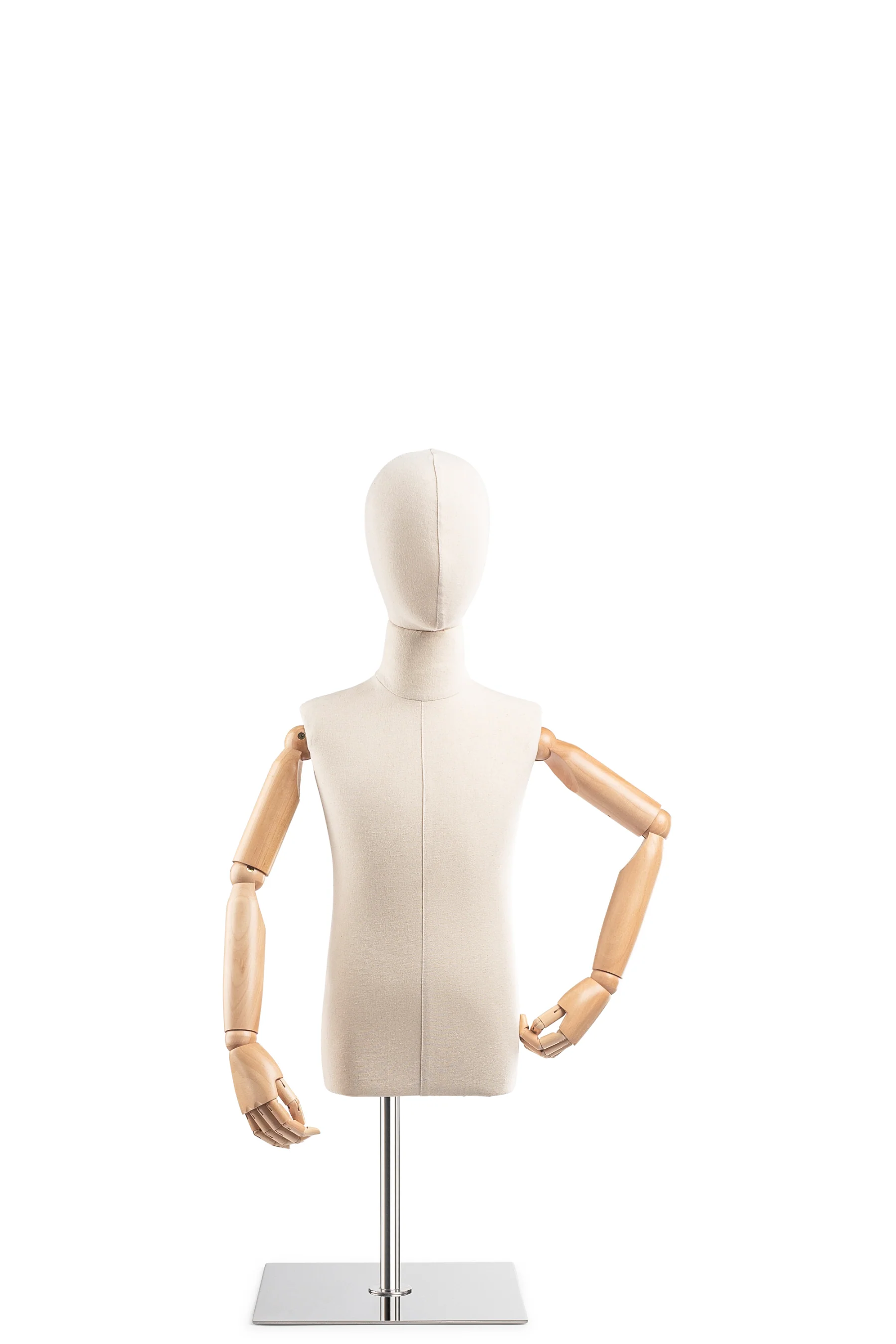 Child Display Dress Form on Metal Tabletop Base (Head & Arms Version) - Image 11