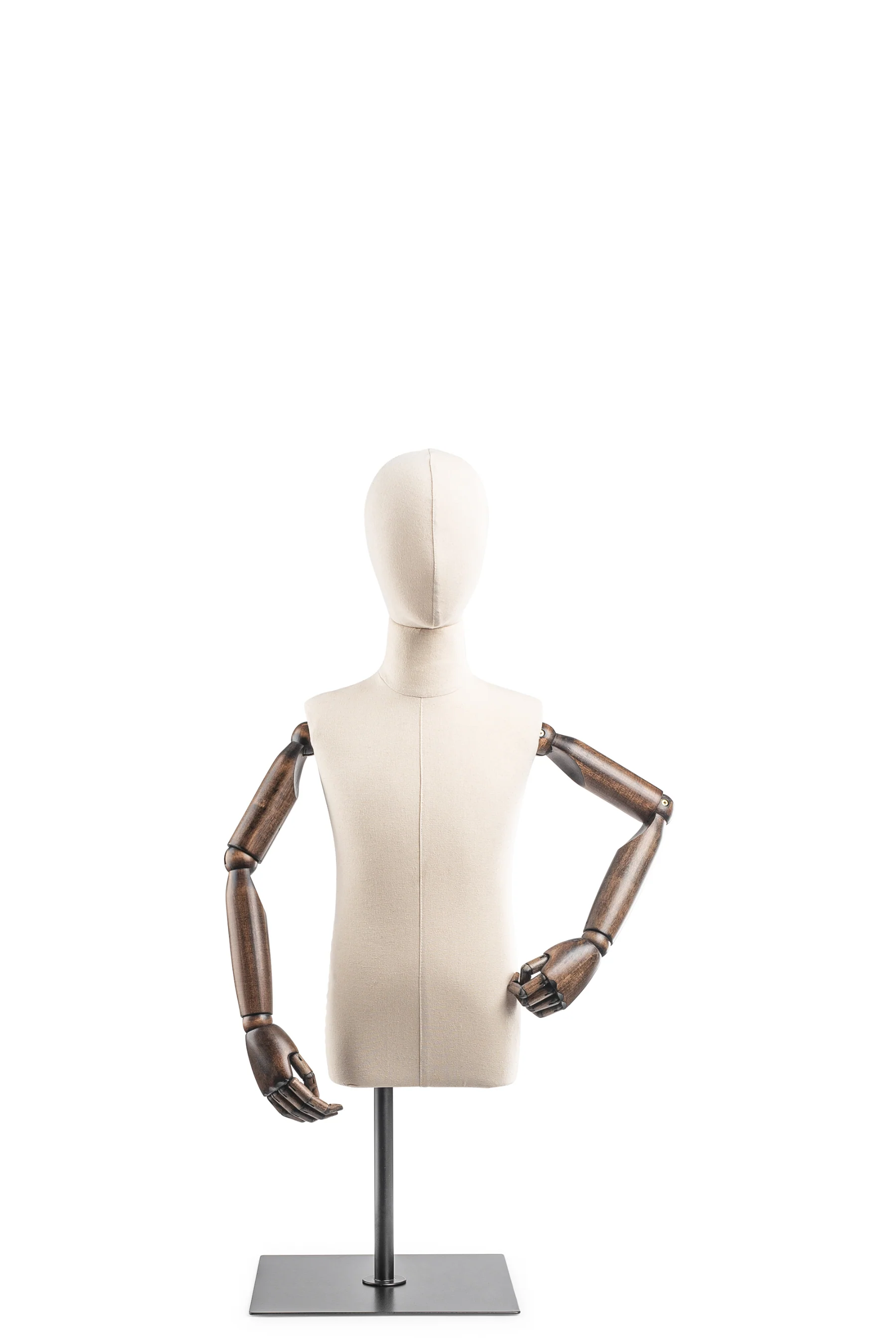 Child Display Dress Form on Metal Tabletop Base (Head & Arms Version) - Image 13