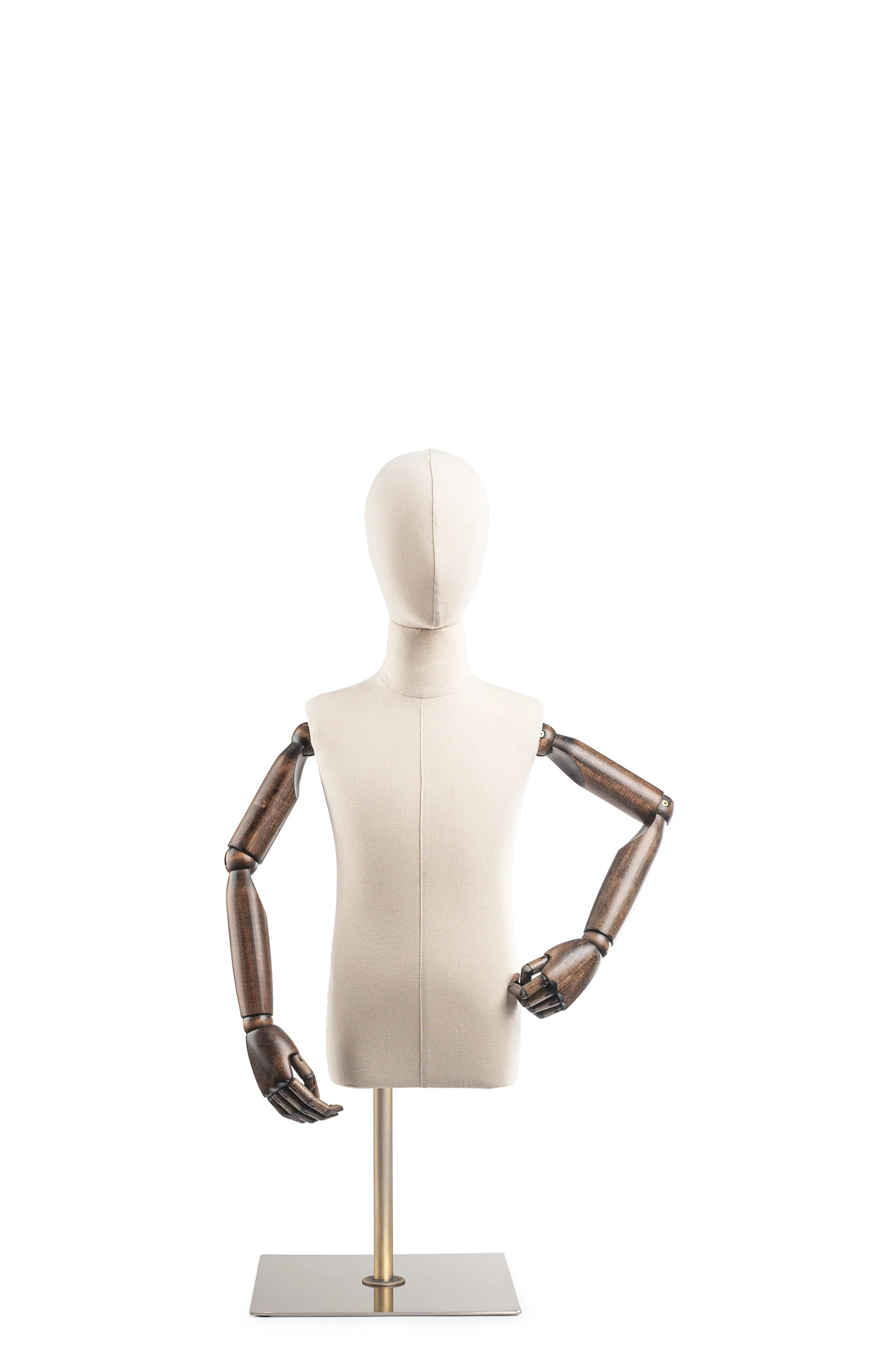 Child Display Dress Form on Metal Tabletop Base (Head & Arms Version) - Image 14