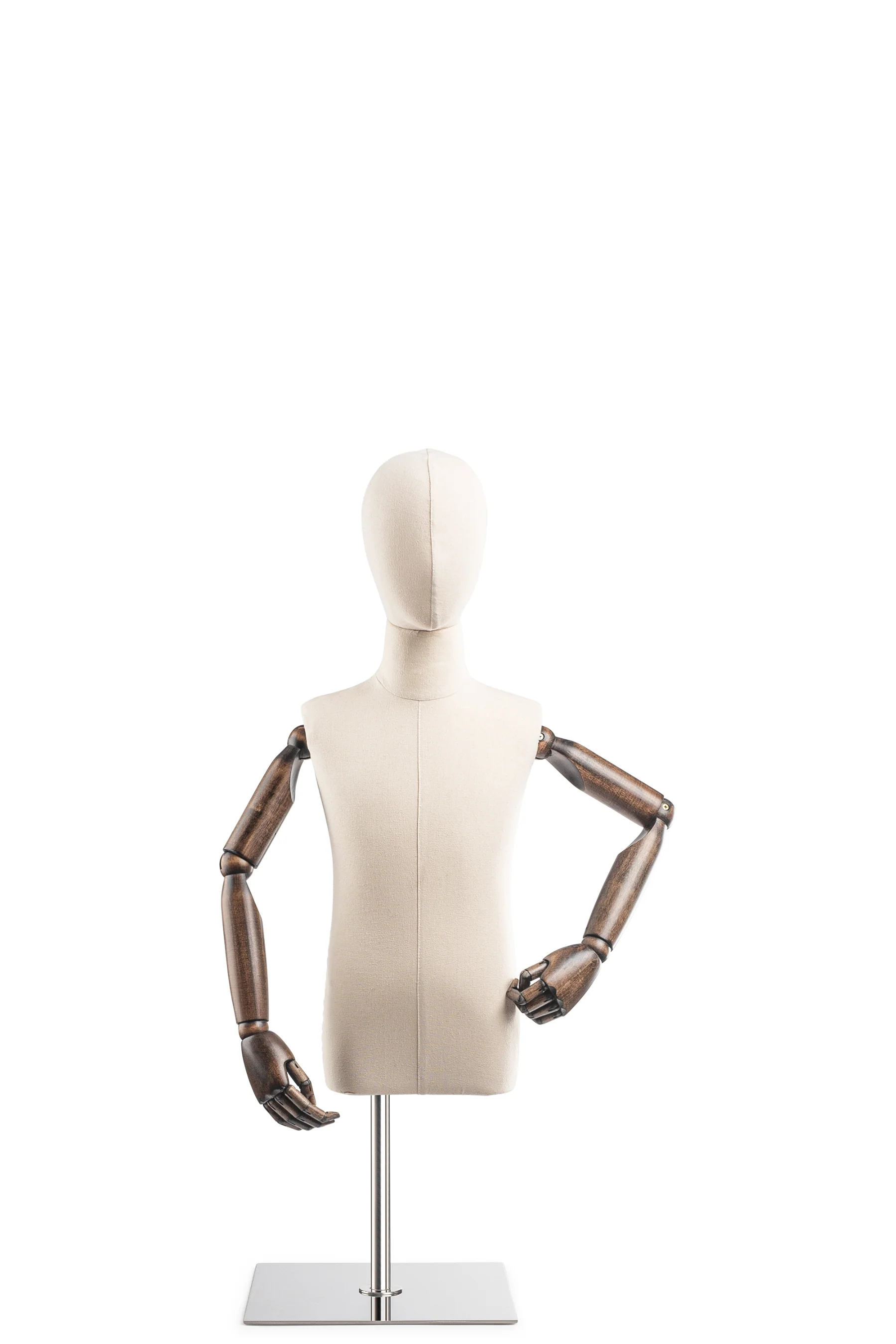 Child Display Dress Form on Metal Tabletop Base (Head & Arms Version) - Image 15