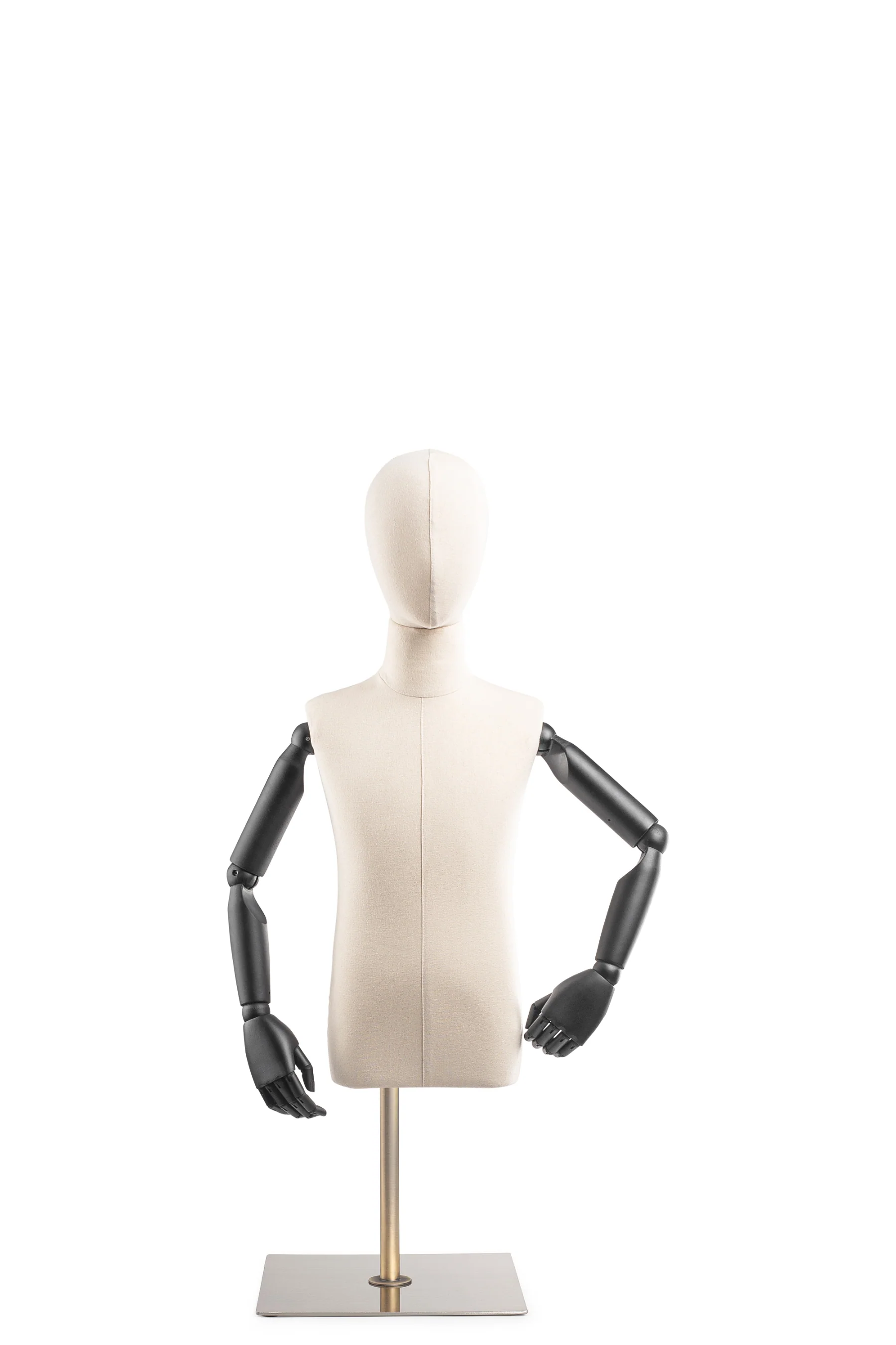 Child Display Dress Form on Metal Tabletop Base (Head & Arms Version) - Image 7