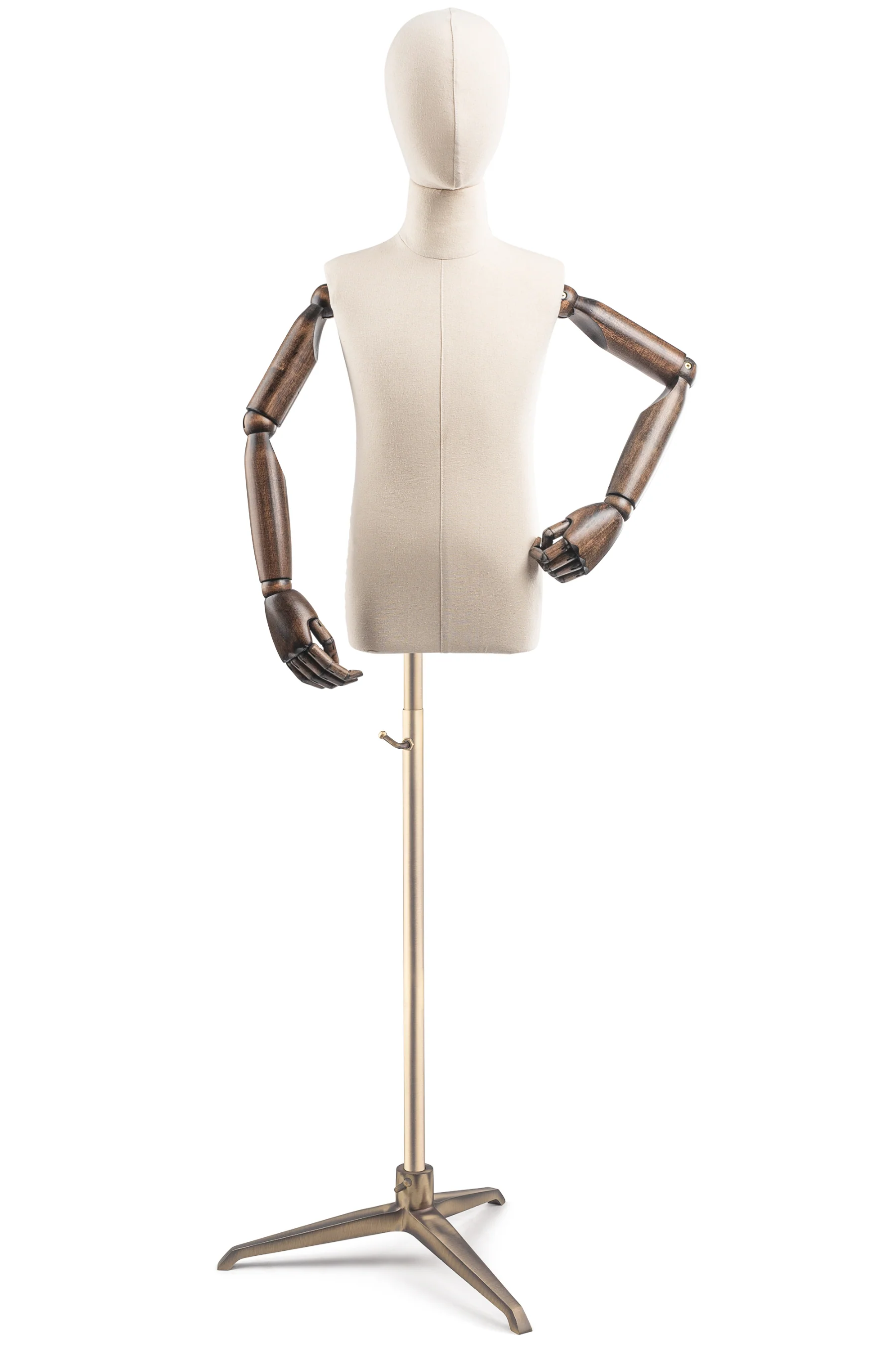 Child Display Dress Form on Metal Tripod Base (Head & Arms Version) - Image 14