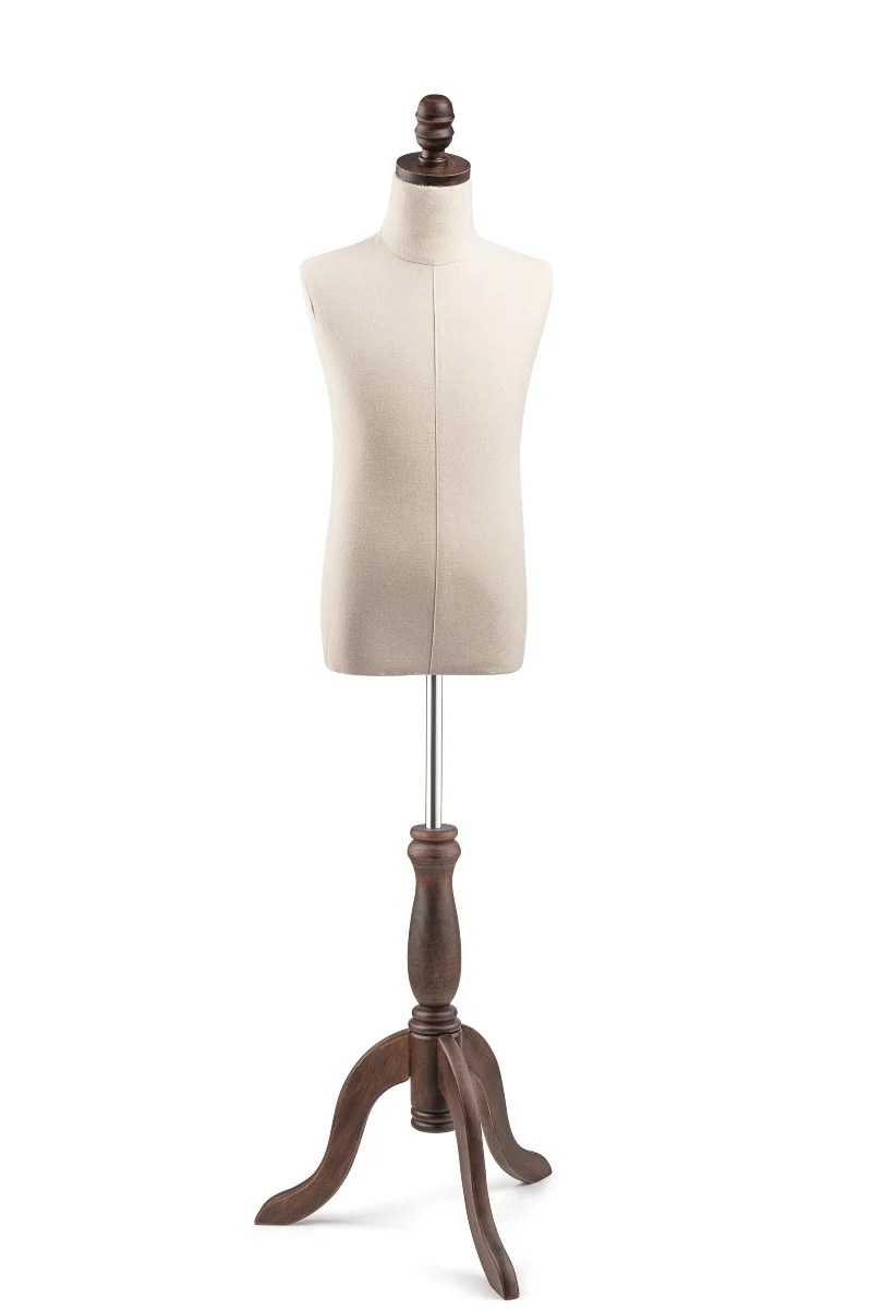 Child Display Dress Form on Wood Tripod Base - Image 10