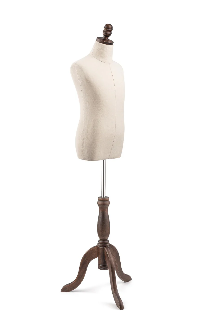 Child Display Dress Form on Wood Tripod Base - Image 11