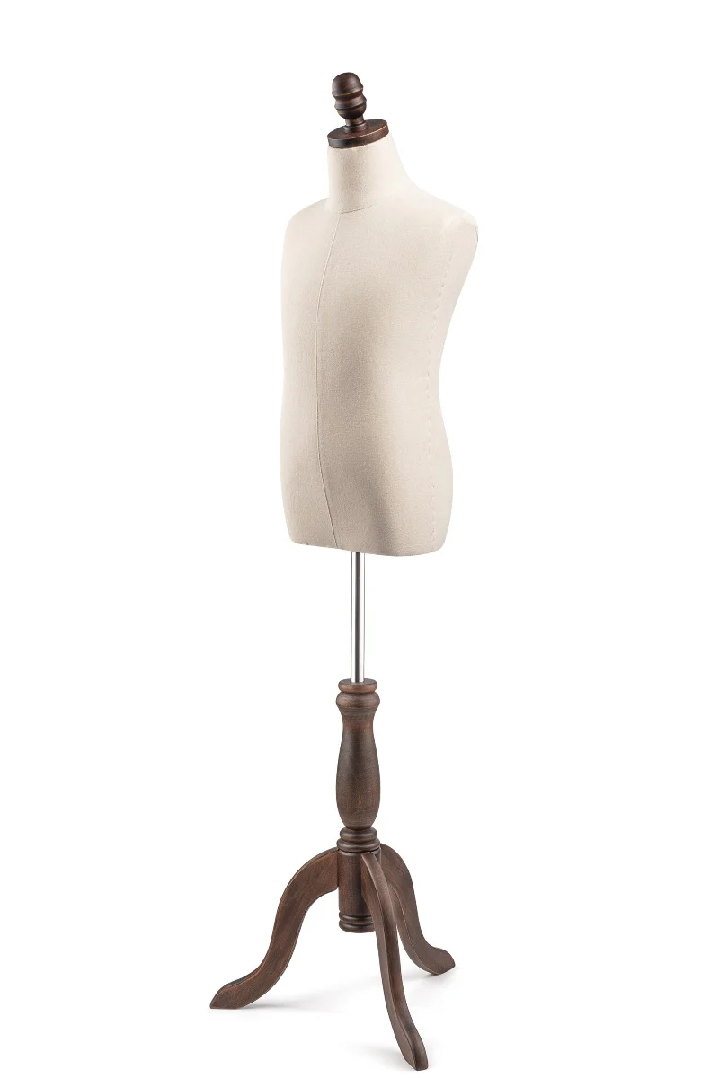 Child Display Dress Form on Wood Tripod Base - Image 12
