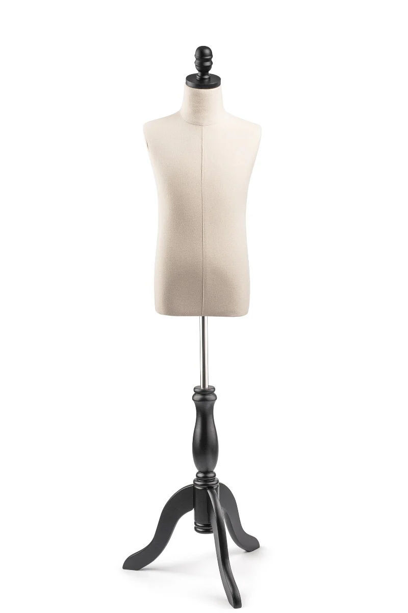 Child Display Dress Form on Wood Tripod Base - Image 5