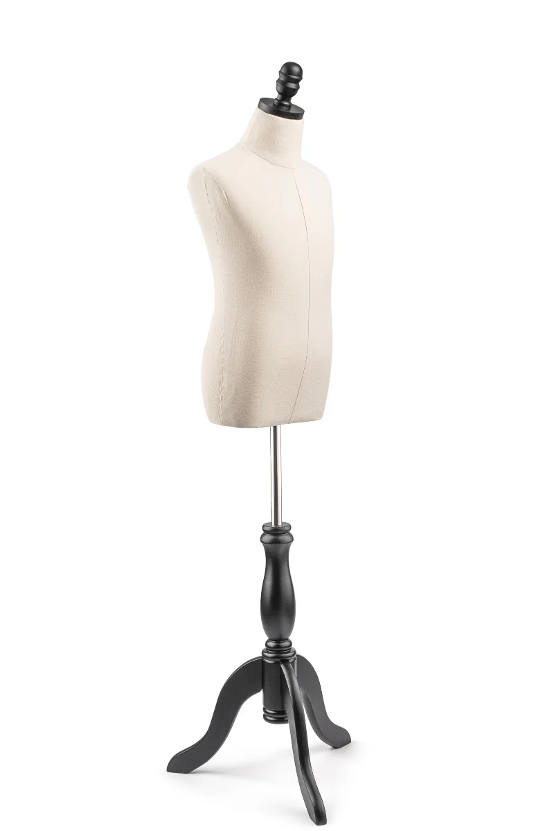 Child Display Dress Form on Wood Tripod Base - Image 6