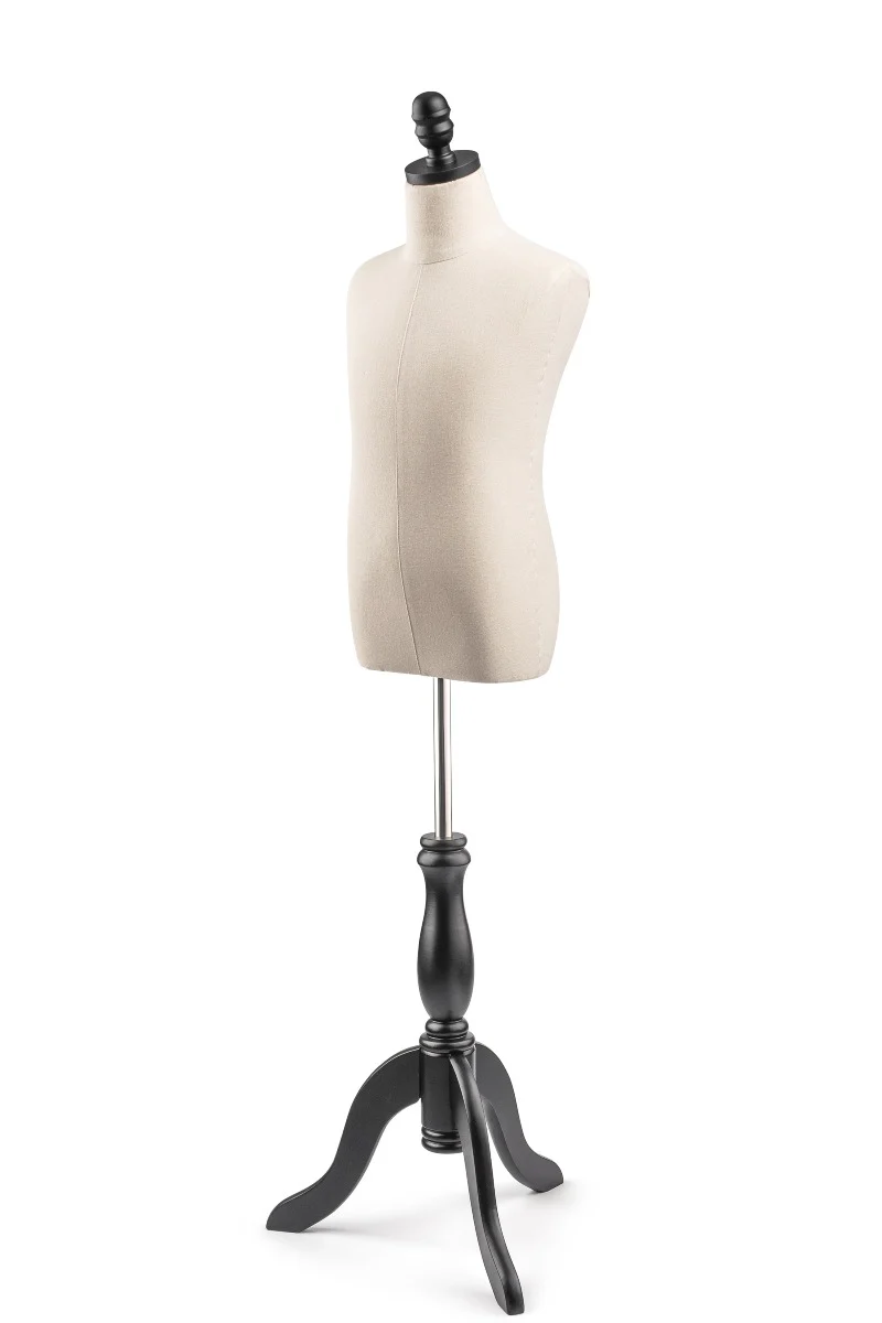 Child Display Dress Form on Wood Tripod Base - Image 7