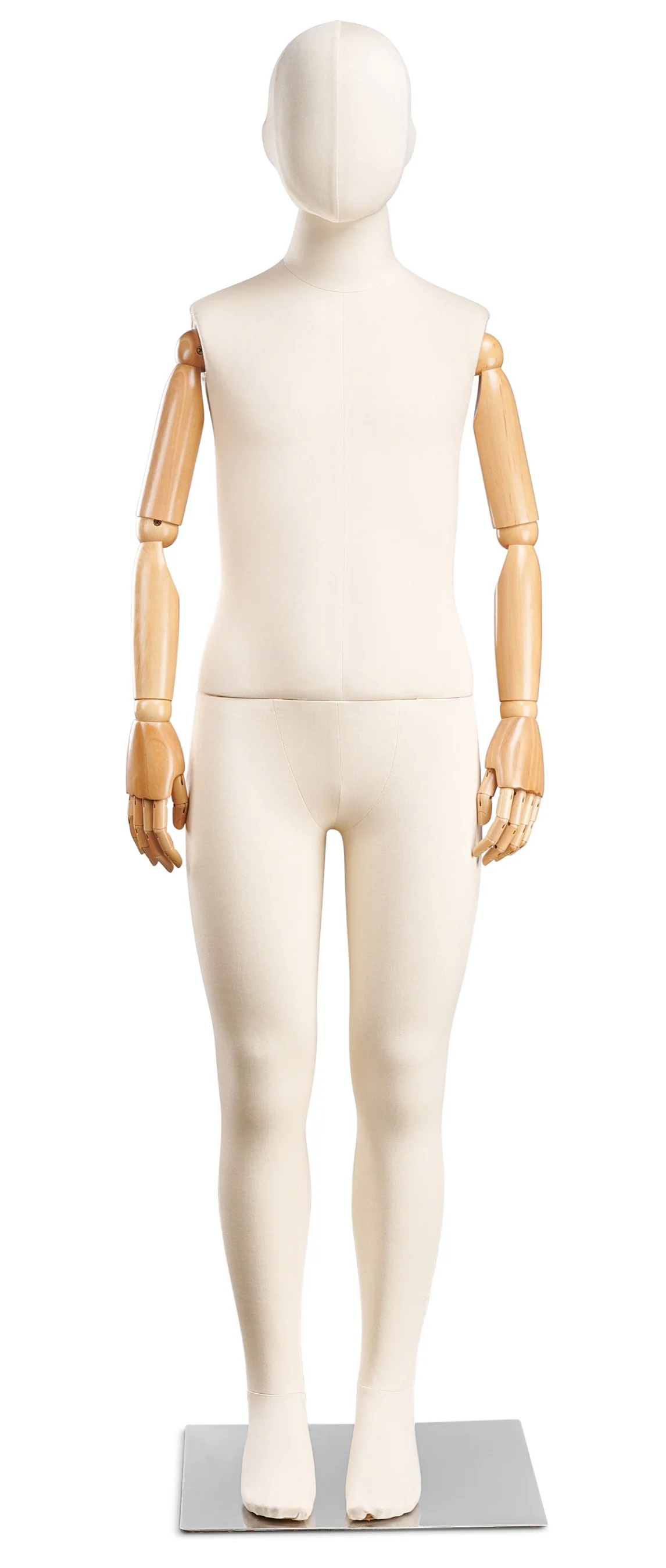 Child Fabric Wrapped Mannequin in Standing or Sitting Pose w/ Articulating Arms (WP Series) - Image 16