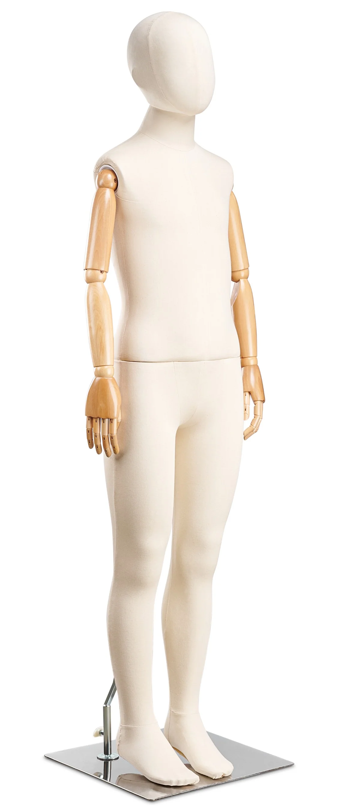 Child Fabric Wrapped Mannequin in Standing or Sitting Pose w/ Articulating Arms (WP Series) - Image 18
