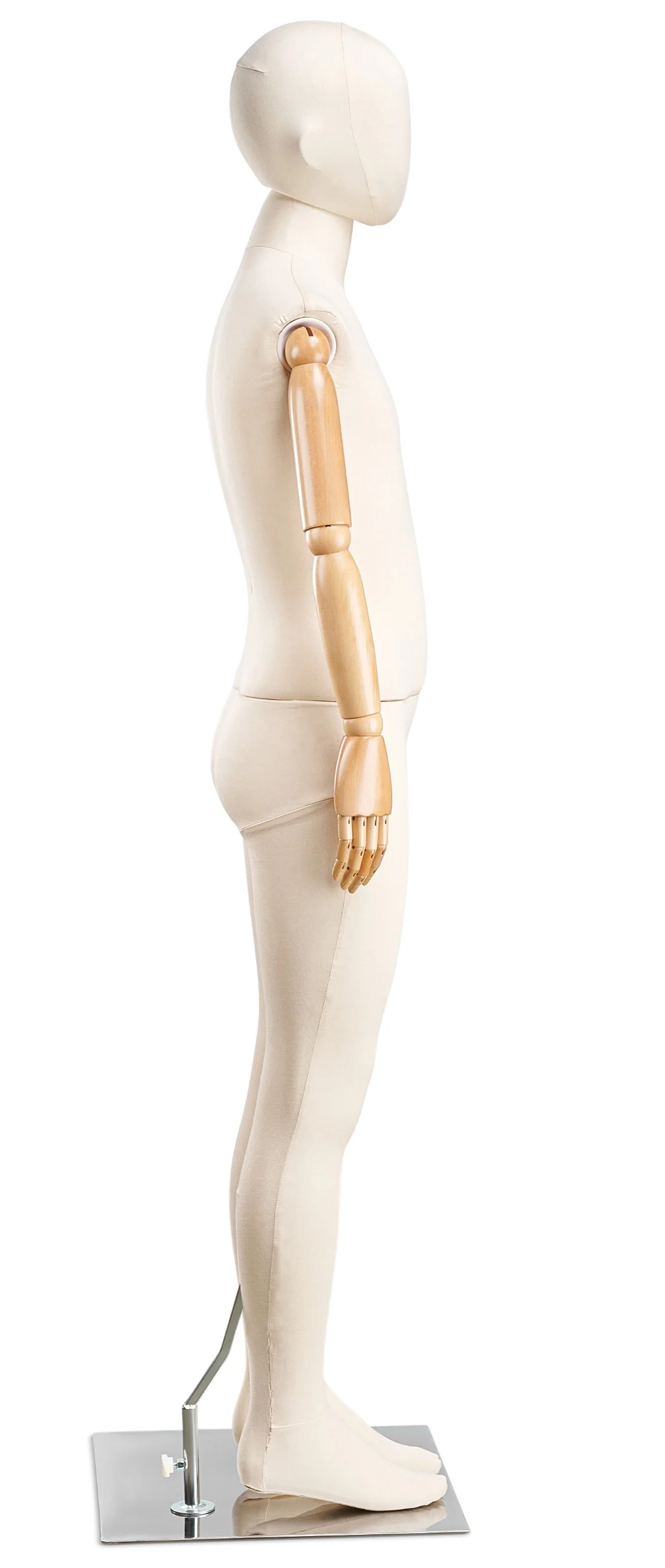 Child Fabric Wrapped Mannequin in Standing or Sitting Pose w/ Articulating Arms (WP Series) - Image 21