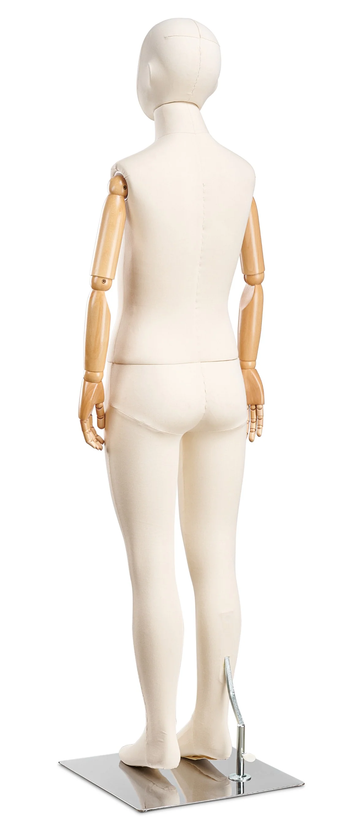 Child Fabric Wrapped Mannequin in Standing or Sitting Pose w/ Articulating Arms (WP Series) - Image 4