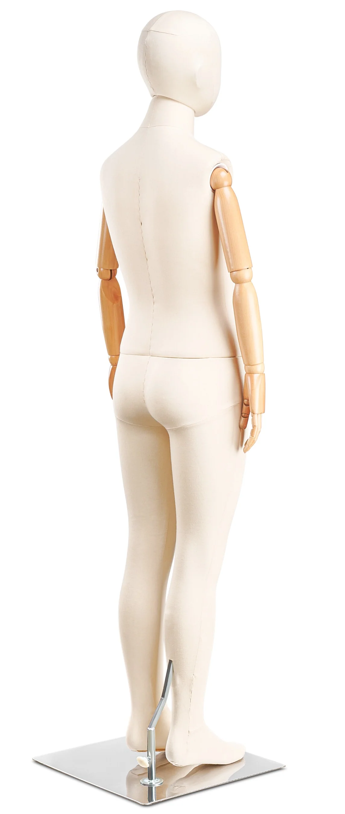 Child Fabric Wrapped Mannequin in Standing or Sitting Pose w/ Articulating Arms (WP Series) - Image 5