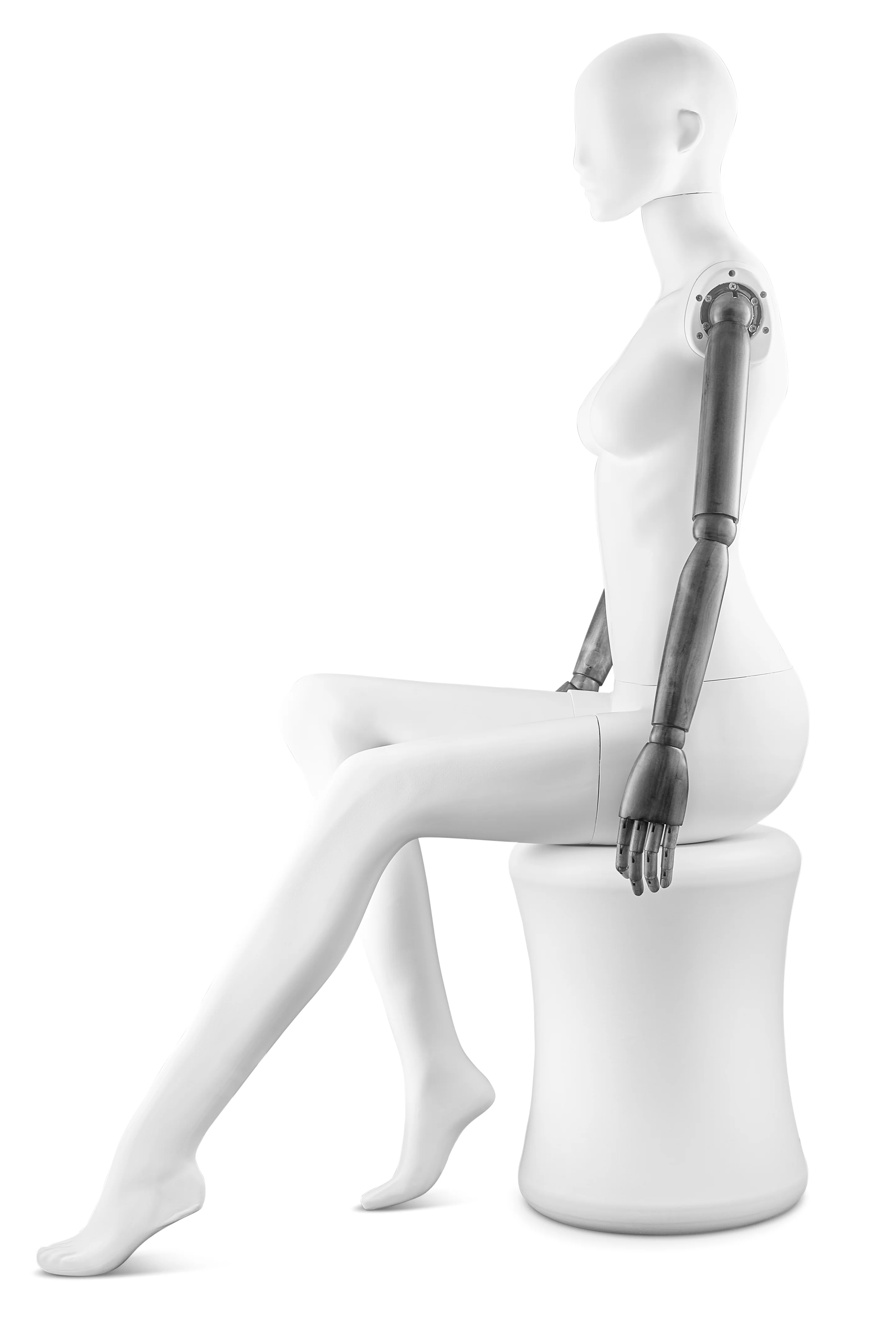 Female Abstract Mannequin in Standing or Sitting Pose w/ Articulating Arms (AP Series) - Image 45