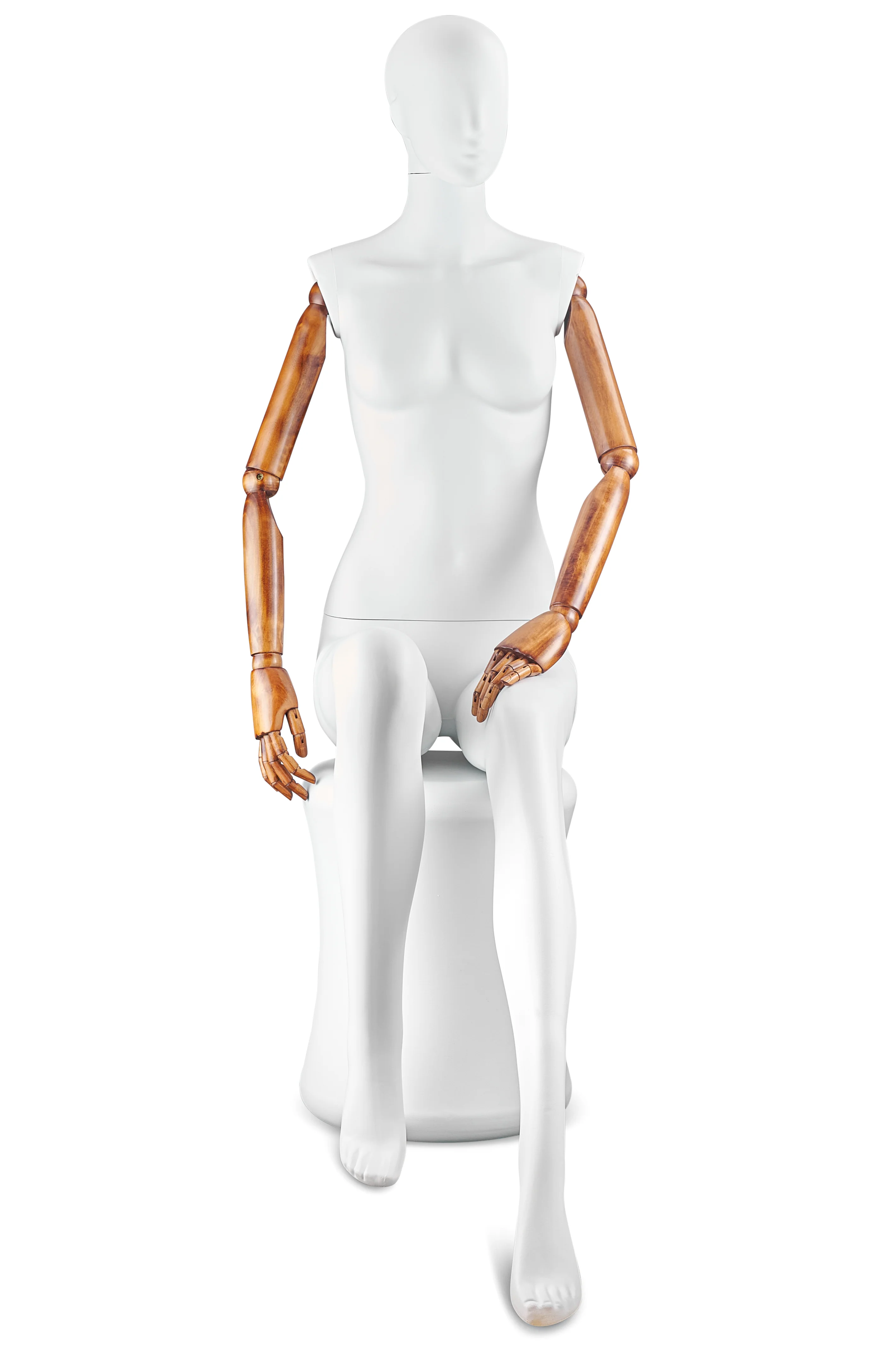 Female Abstract Mannequin in Standing or Sitting Pose w/ Articulating Arms (AP Series) - Image 47