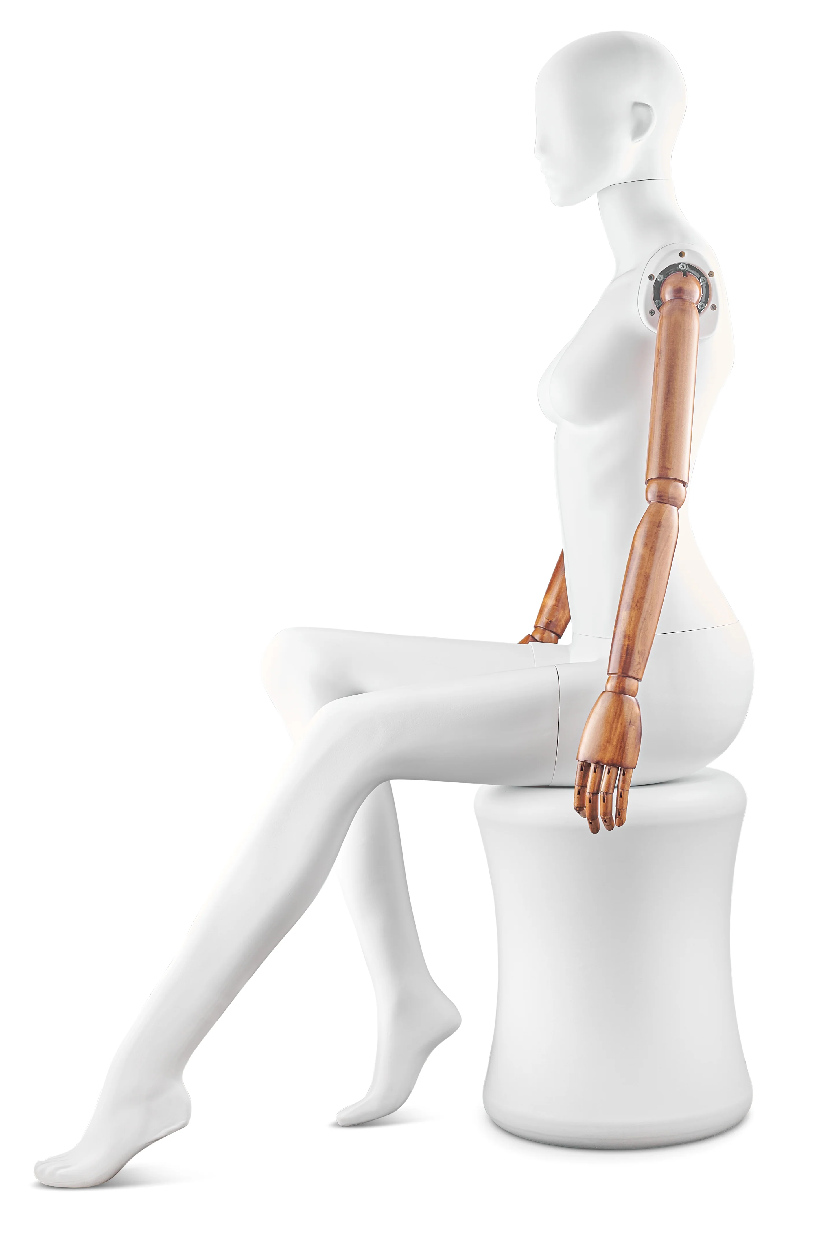Female Abstract Mannequin in Standing or Sitting Pose w/ Articulating Arms (AP Series) - Image 49