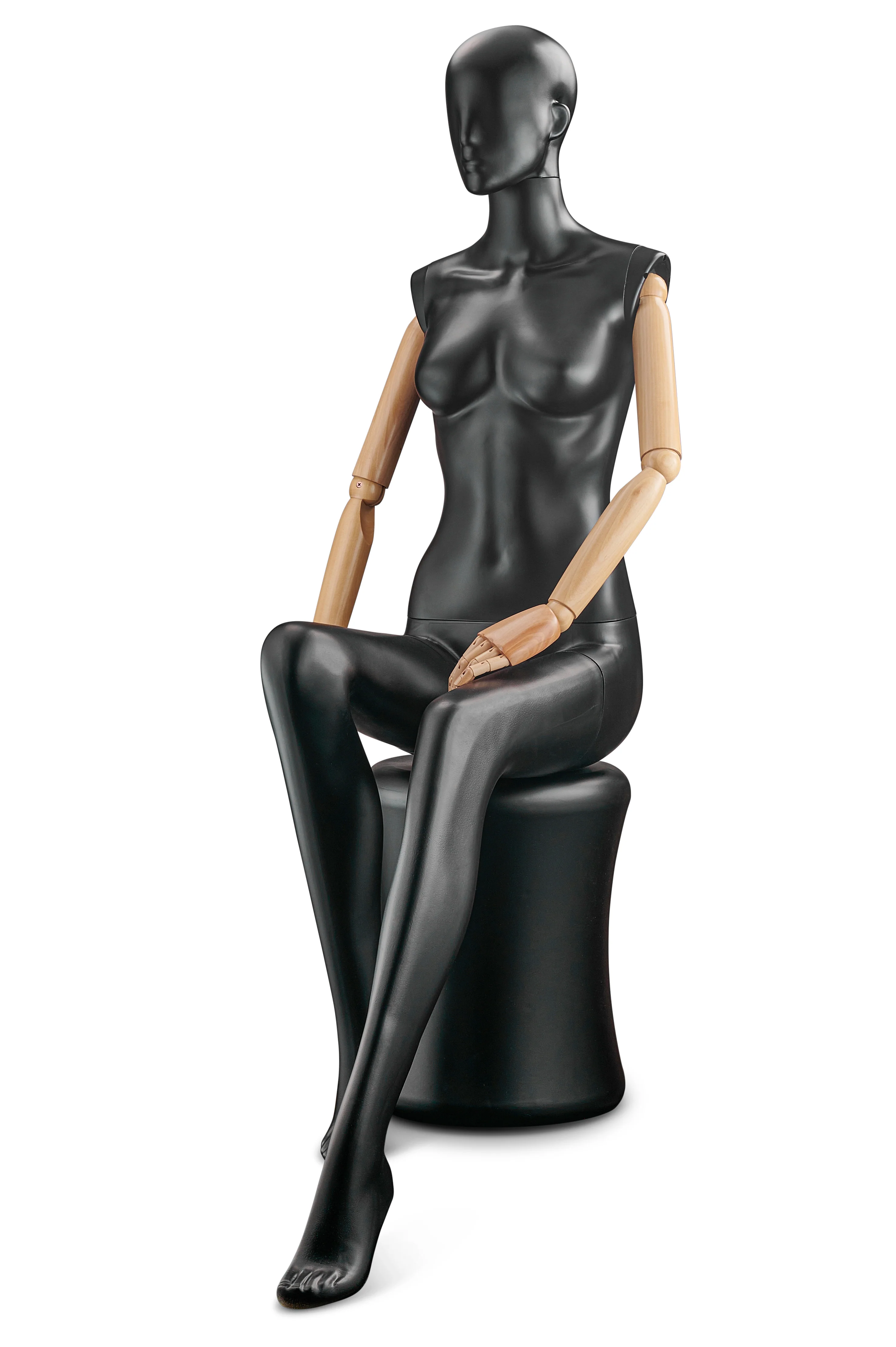 Female Abstract Mannequin in Standing or Sitting Pose w/ Articulating Arms (AP Series) - Image 50