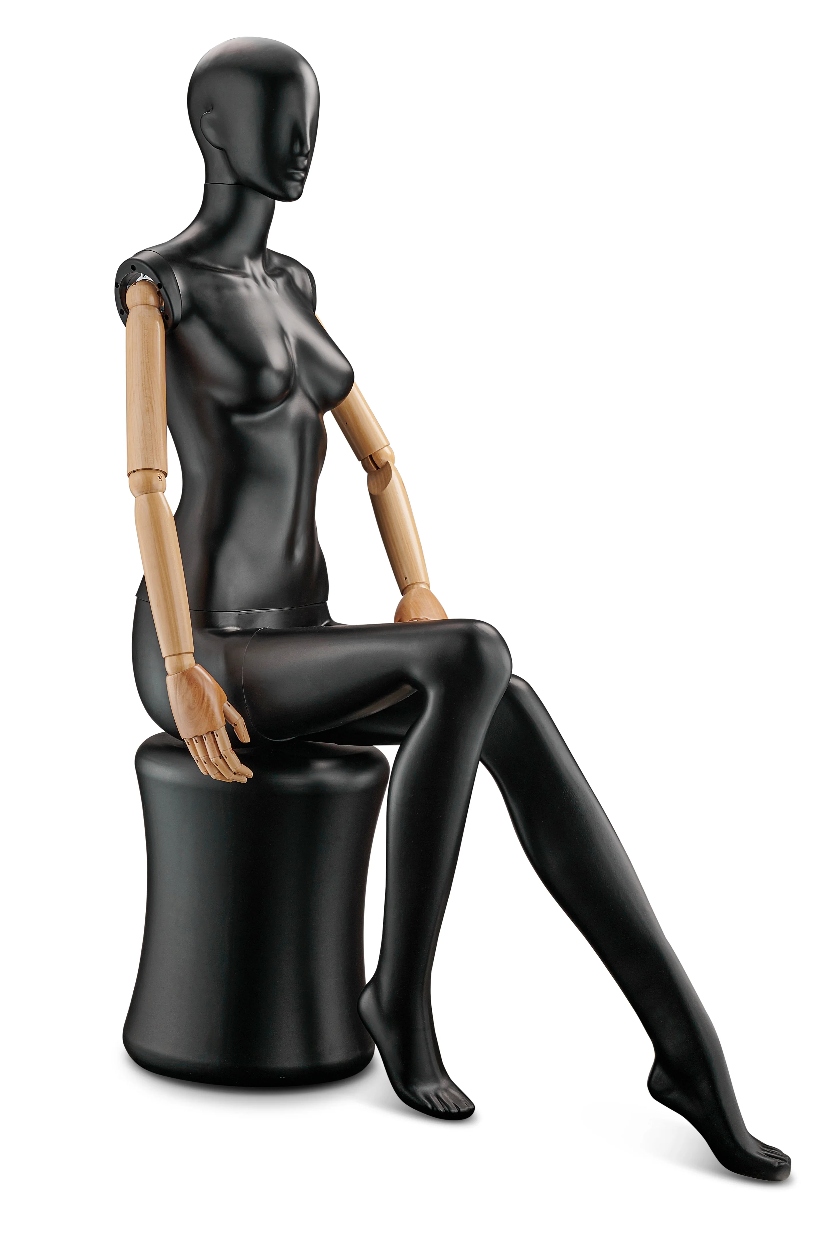 Female Abstract Mannequin in Standing or Sitting Pose w/ Articulating Arms (AP Series) - Image 52