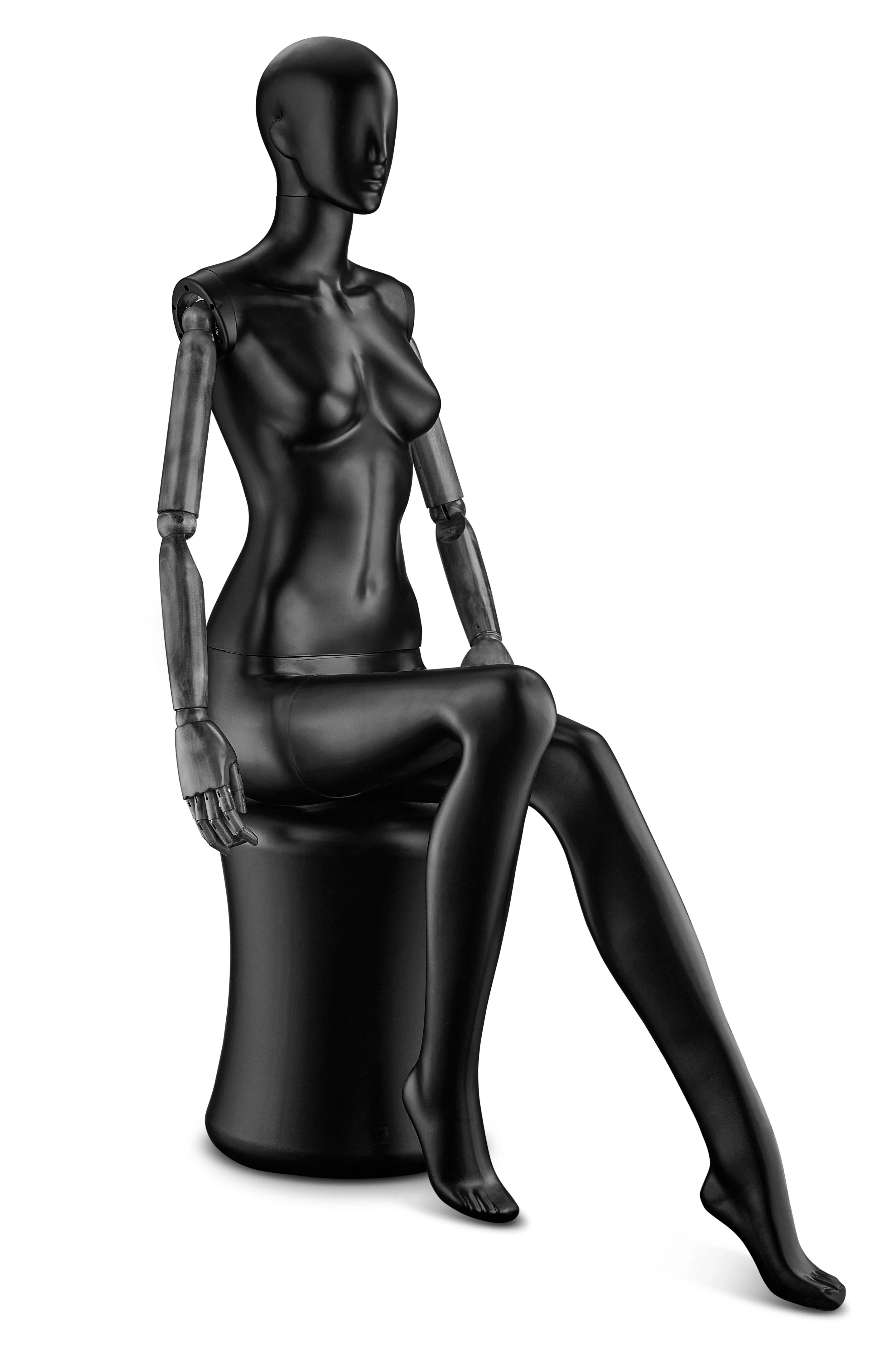 Female Abstract Mannequin in Standing or Sitting Pose w/ Articulating Arms (AP Series) - Image 57