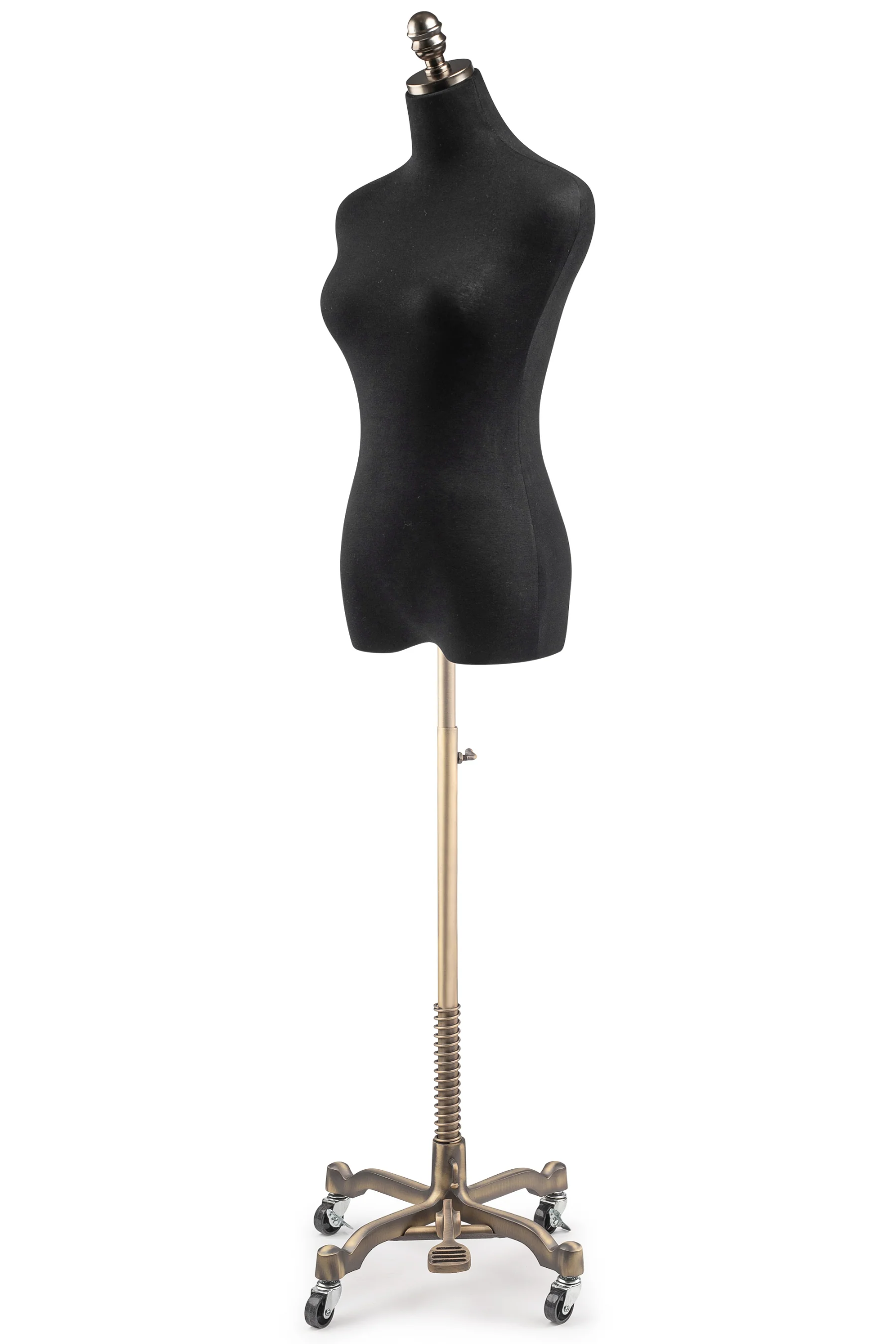 Female Display Dress Form on Metal Rolling Base - Image 10