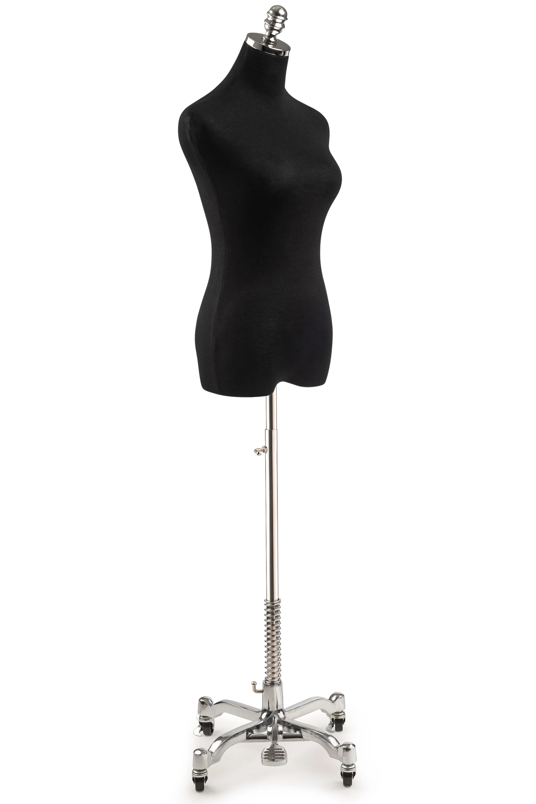 Female Display Dress Form on Metal Rolling Base - Image 16