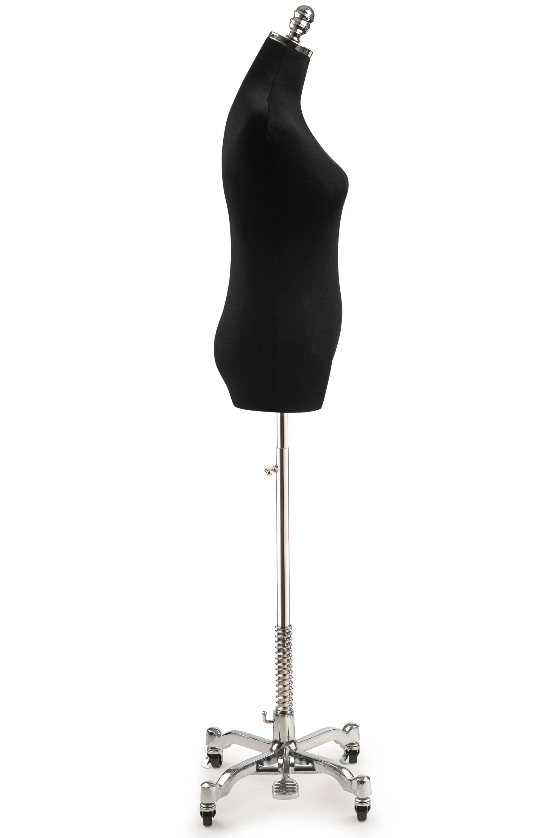 Female Display Dress Form on Metal Rolling Base - Image 18