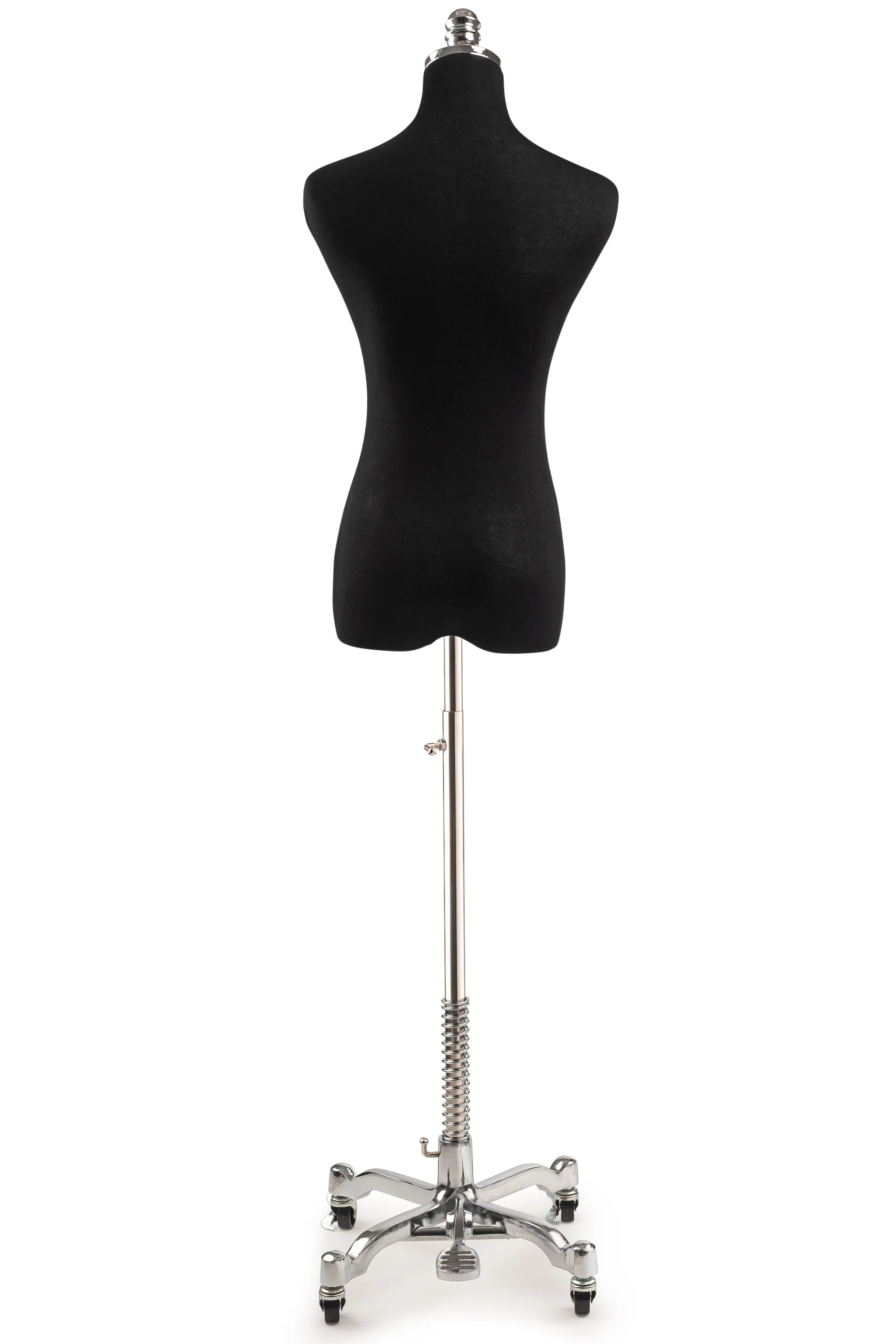 Female Display Dress Form on Metal Rolling Base - Image 19