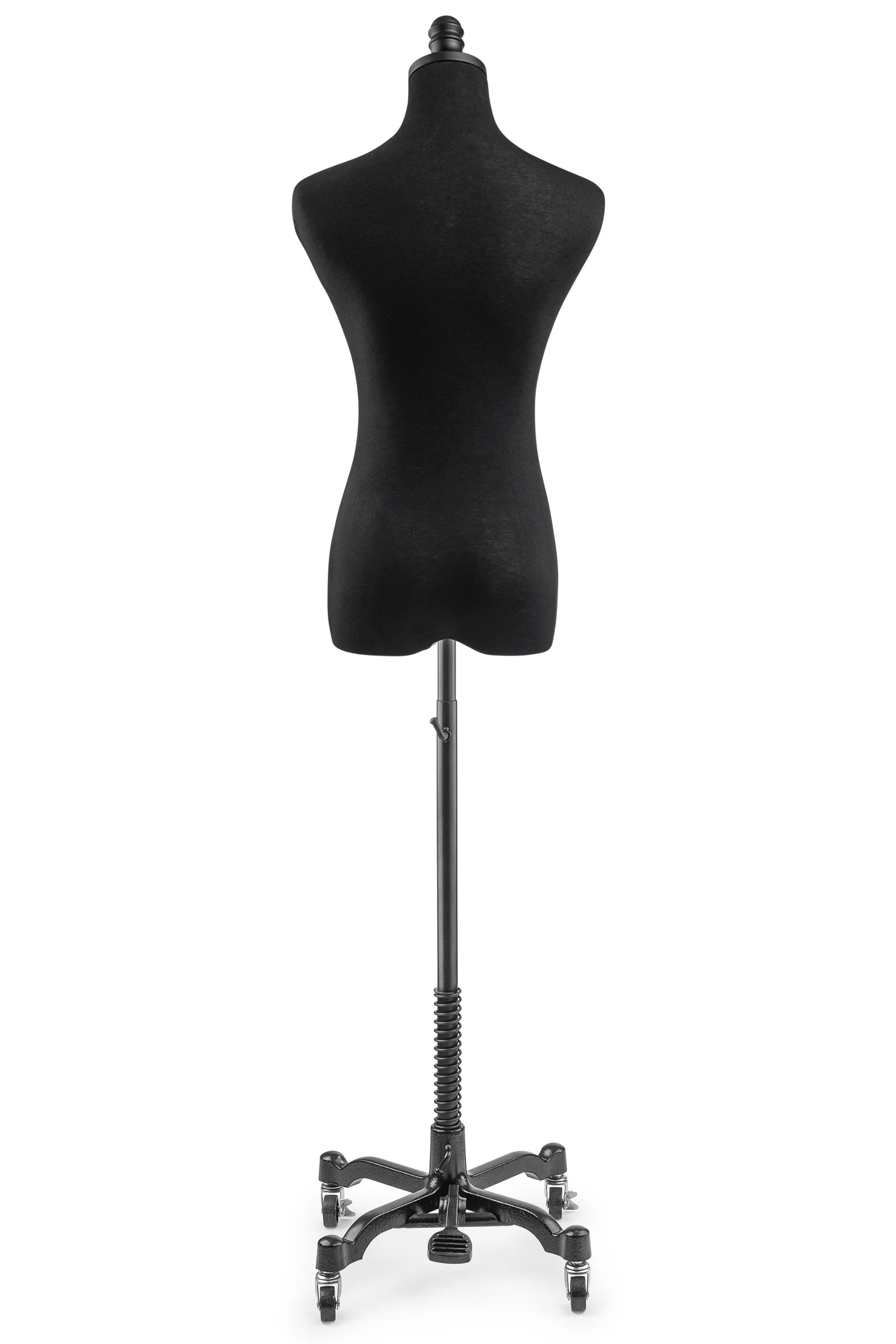 Female Display Dress Form on Metal Rolling Base - Image 5